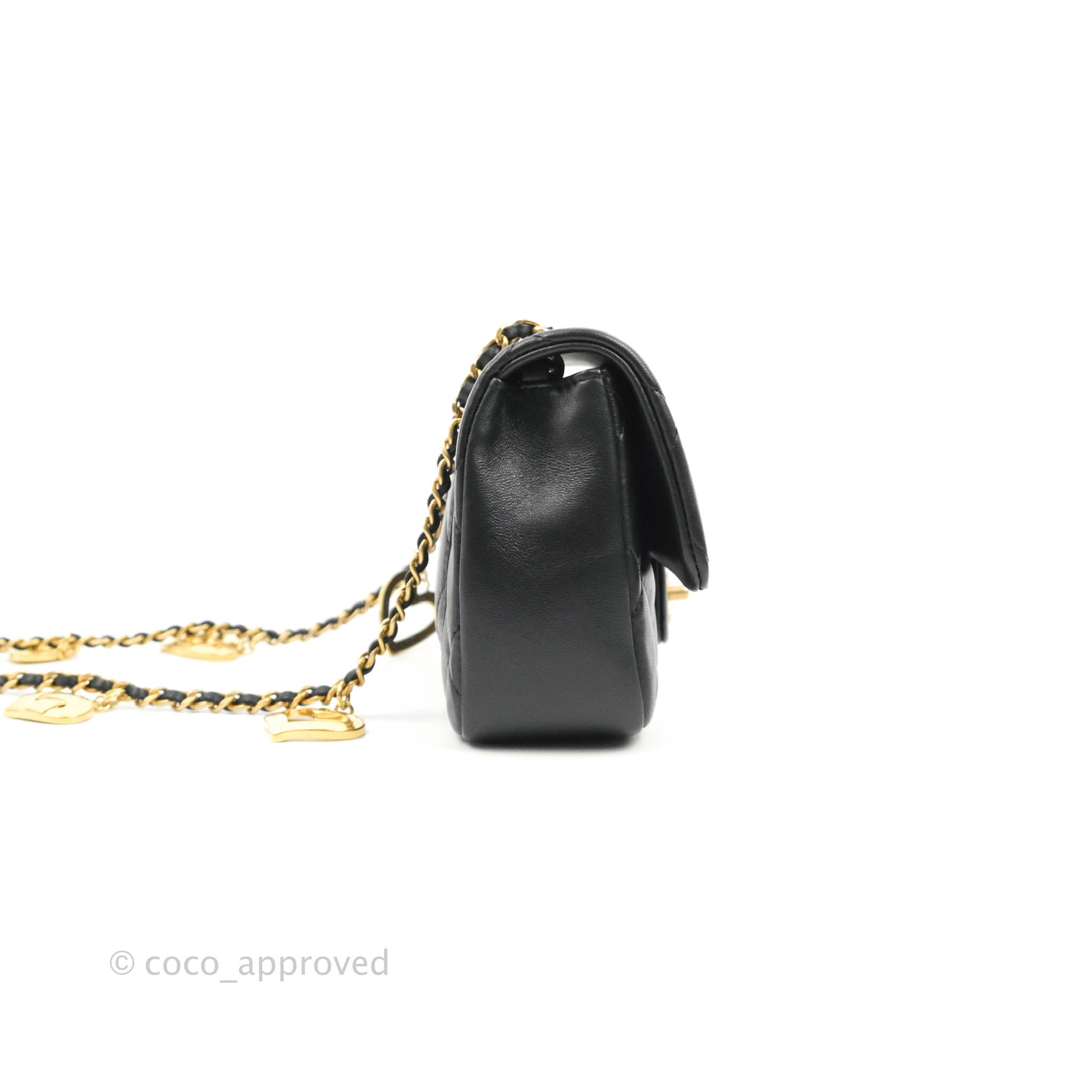 chanel heart bag mini leather