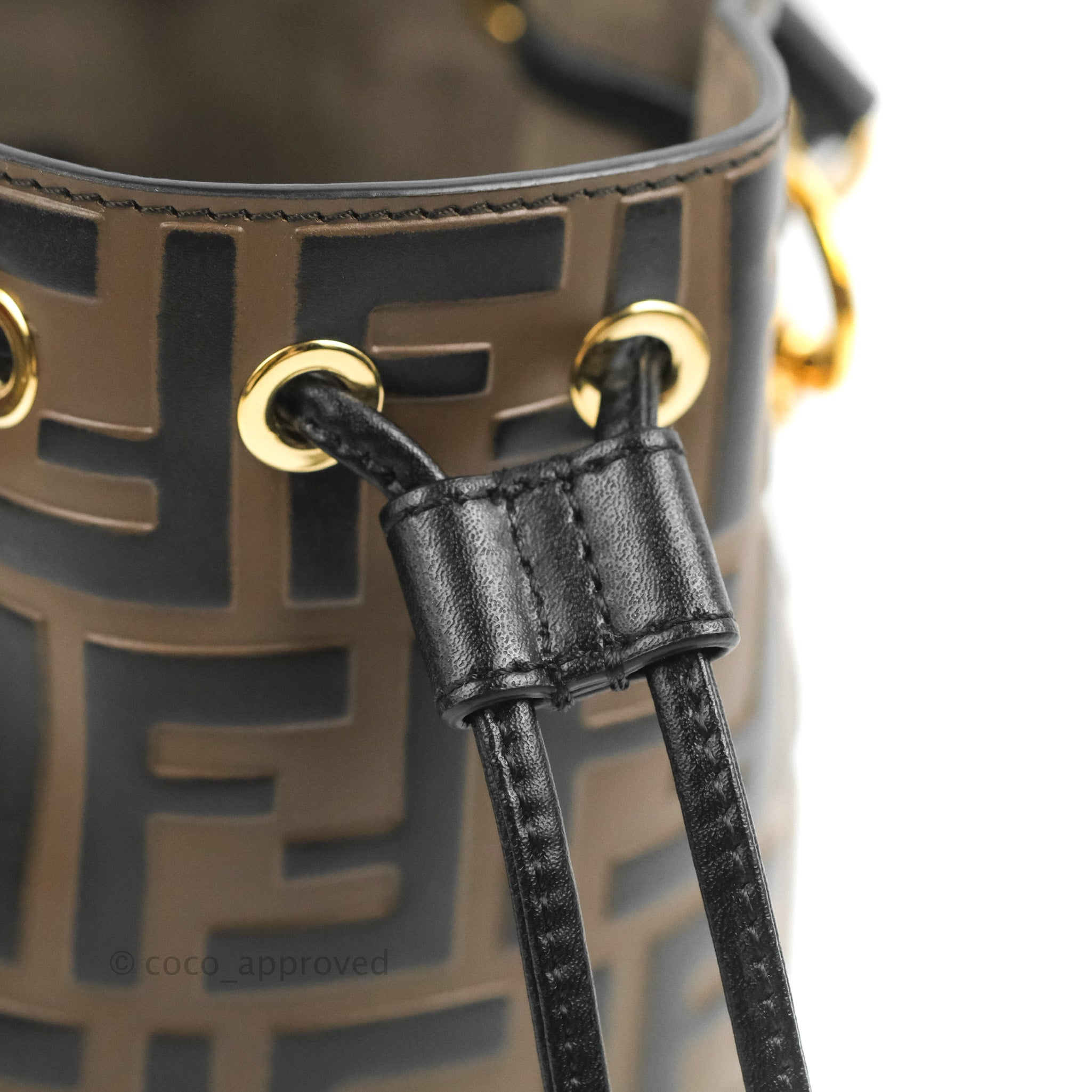 Fendi Mini Mon Tresor Bucket Bag FF Motif Brown – Coco Approved Studio