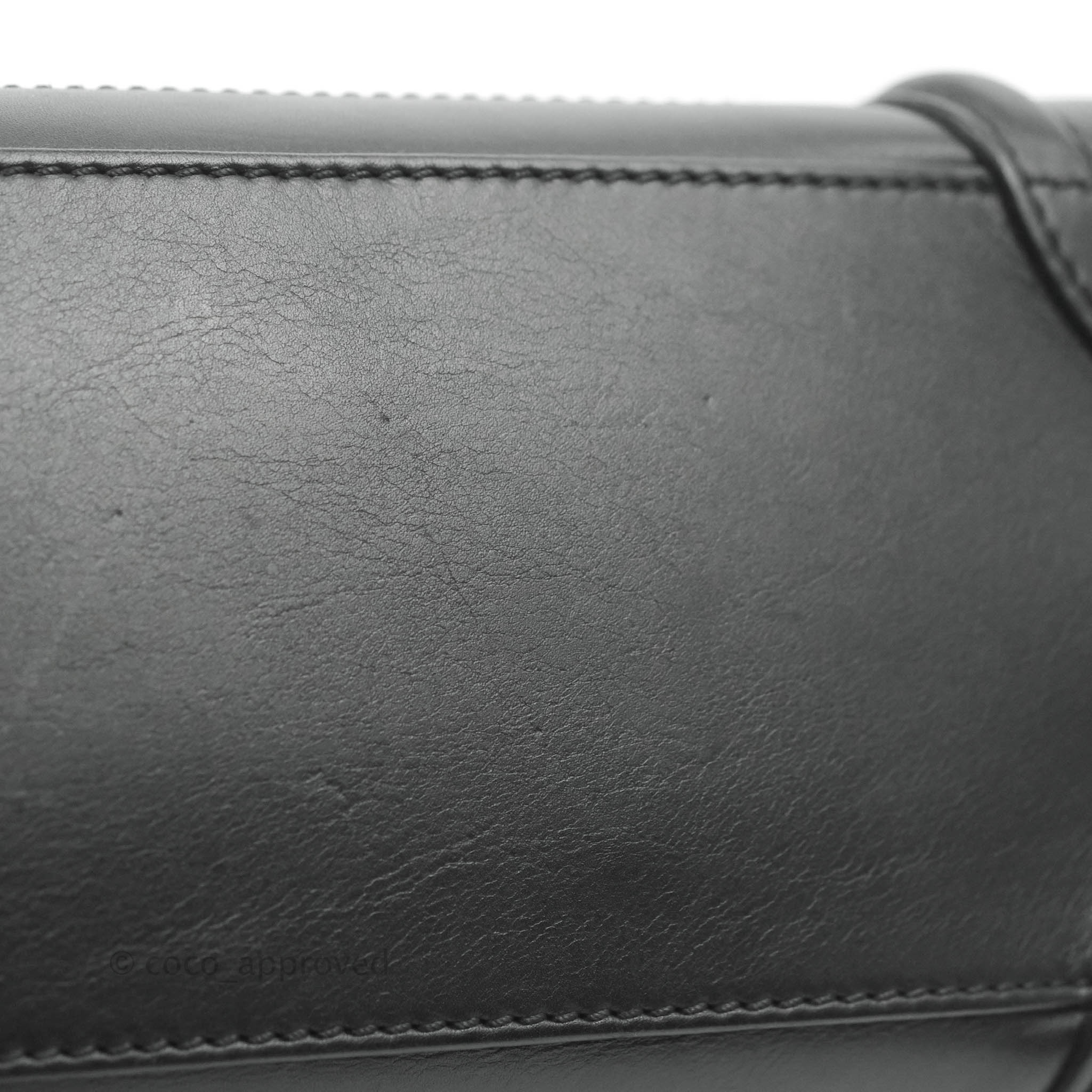 Celine Micro Luggage Handbag Black Smooth Calfskin Gold Hardware – Coco  Approved Studio