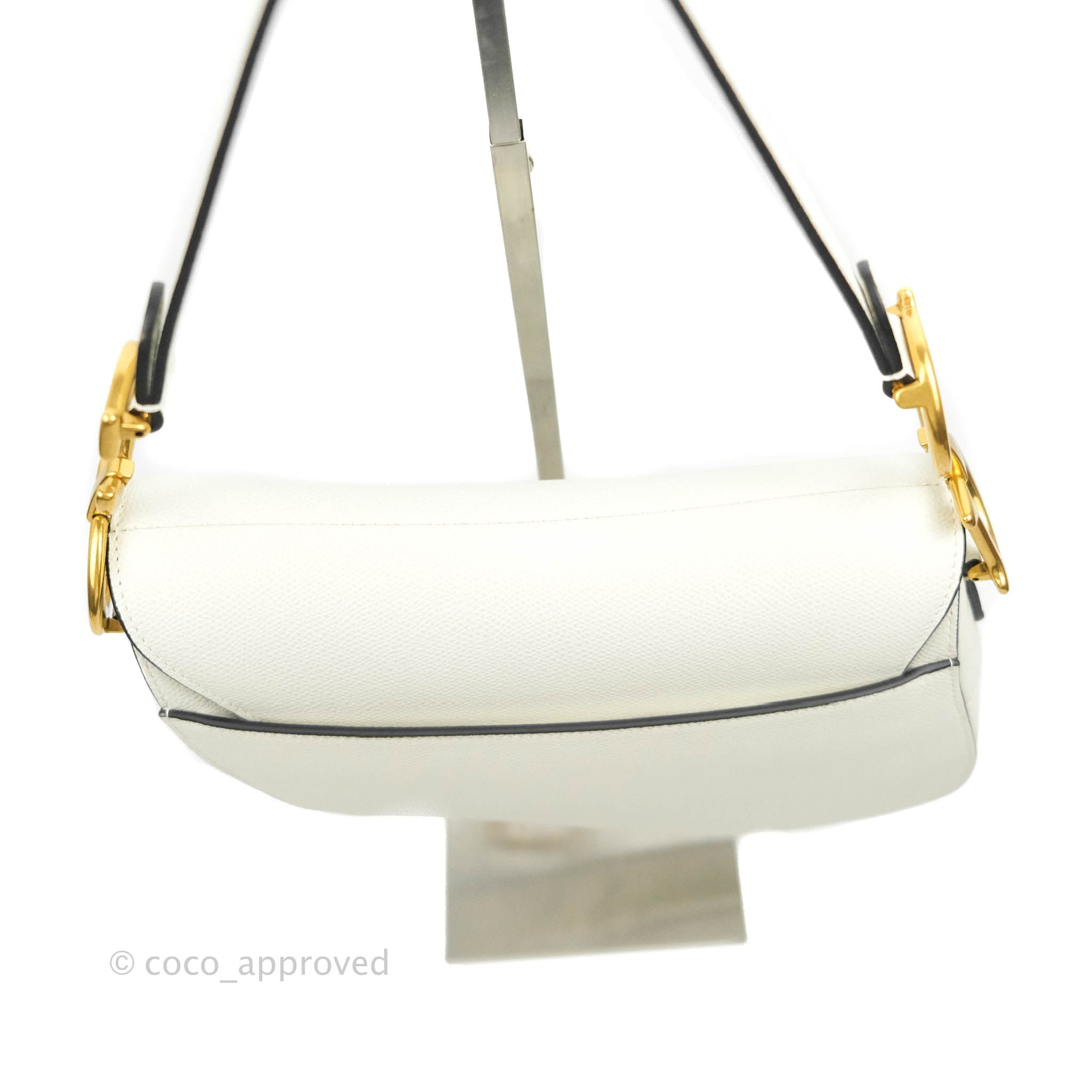 Christian Dior Mini Saddle Bag Beige Grained Calfskin Gold Hardware Wi –  Coco Approved Studio