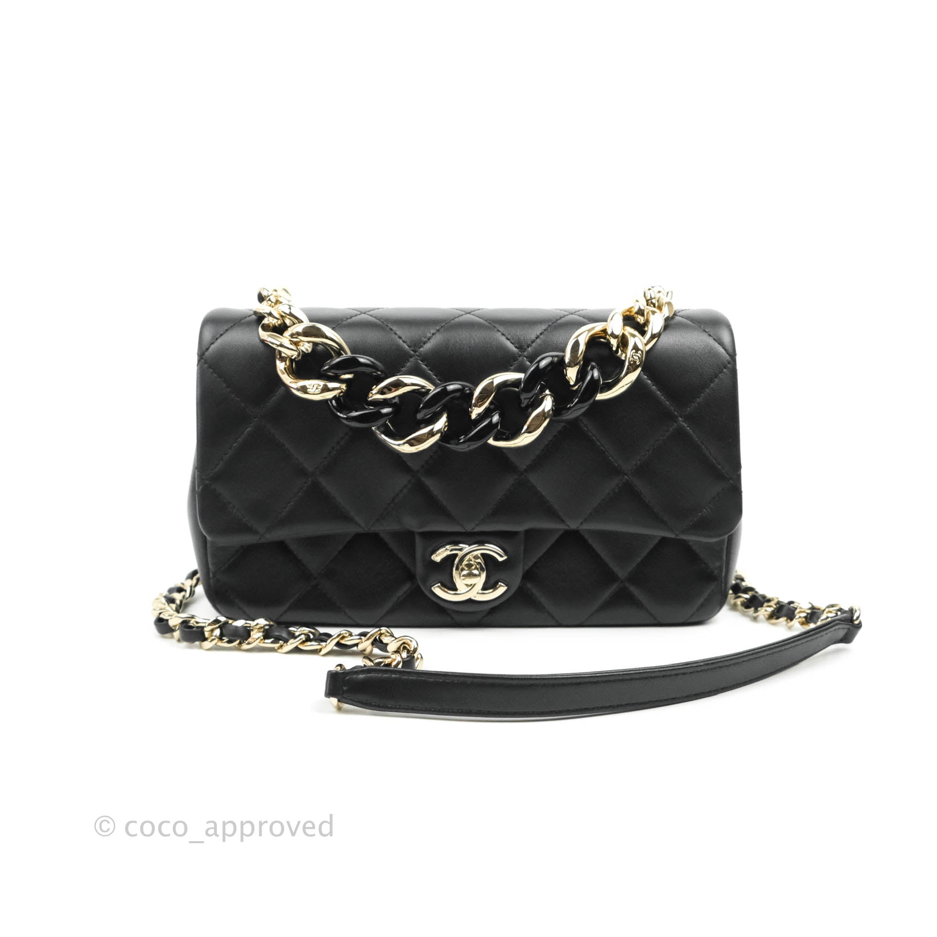 chanel large flap with top handle bag
