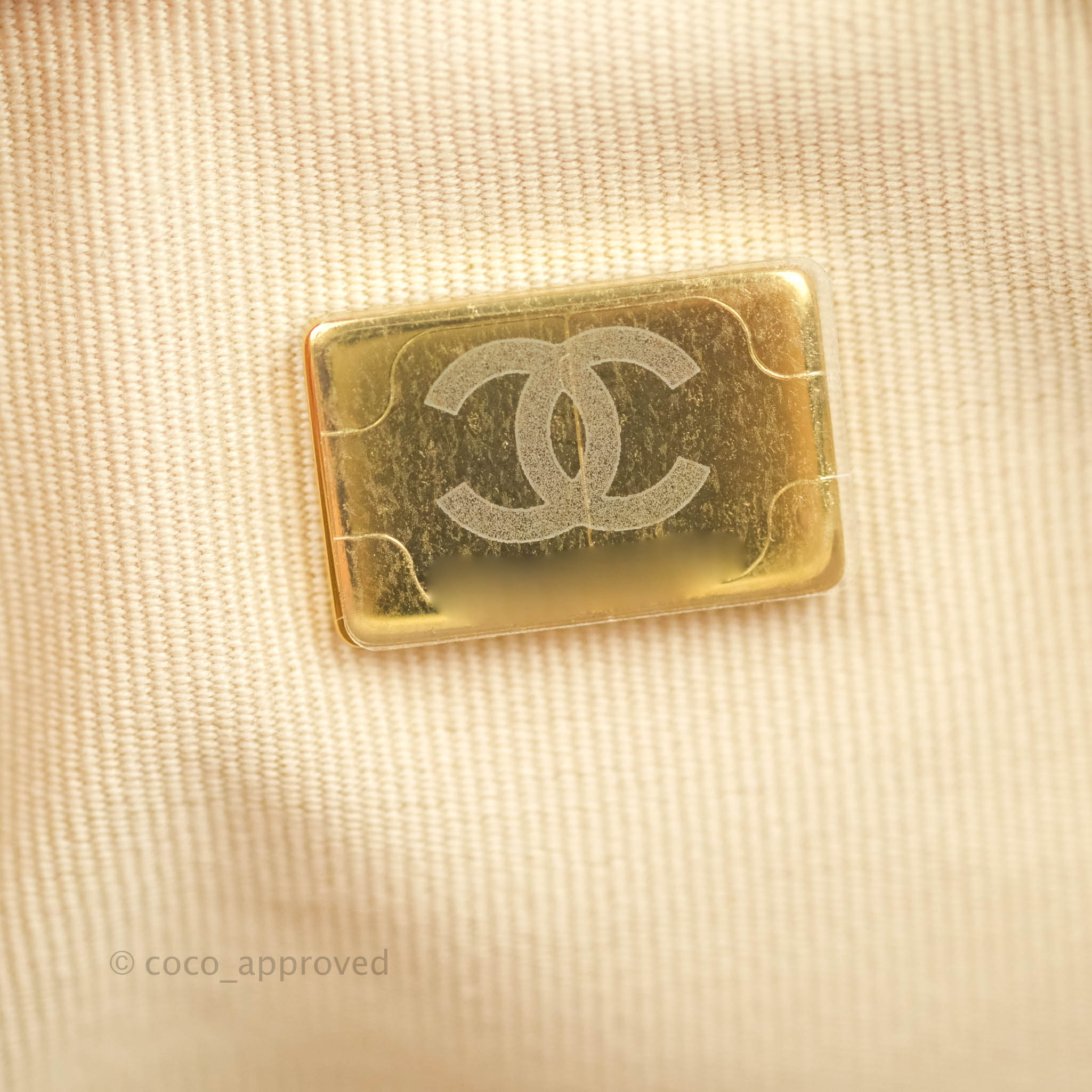 Chanel Melody Camera Bag White Caviar Gold Hardware 22S – Coco