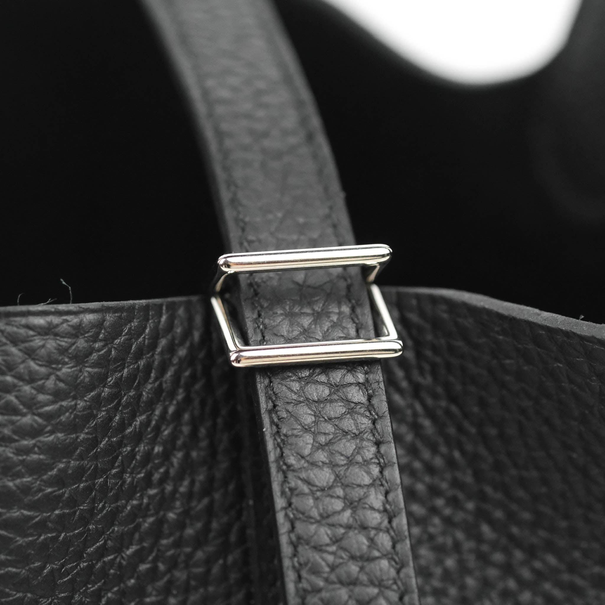Hermès Black Clemence Picotin Lock 18 Palladium Hardware, 2021