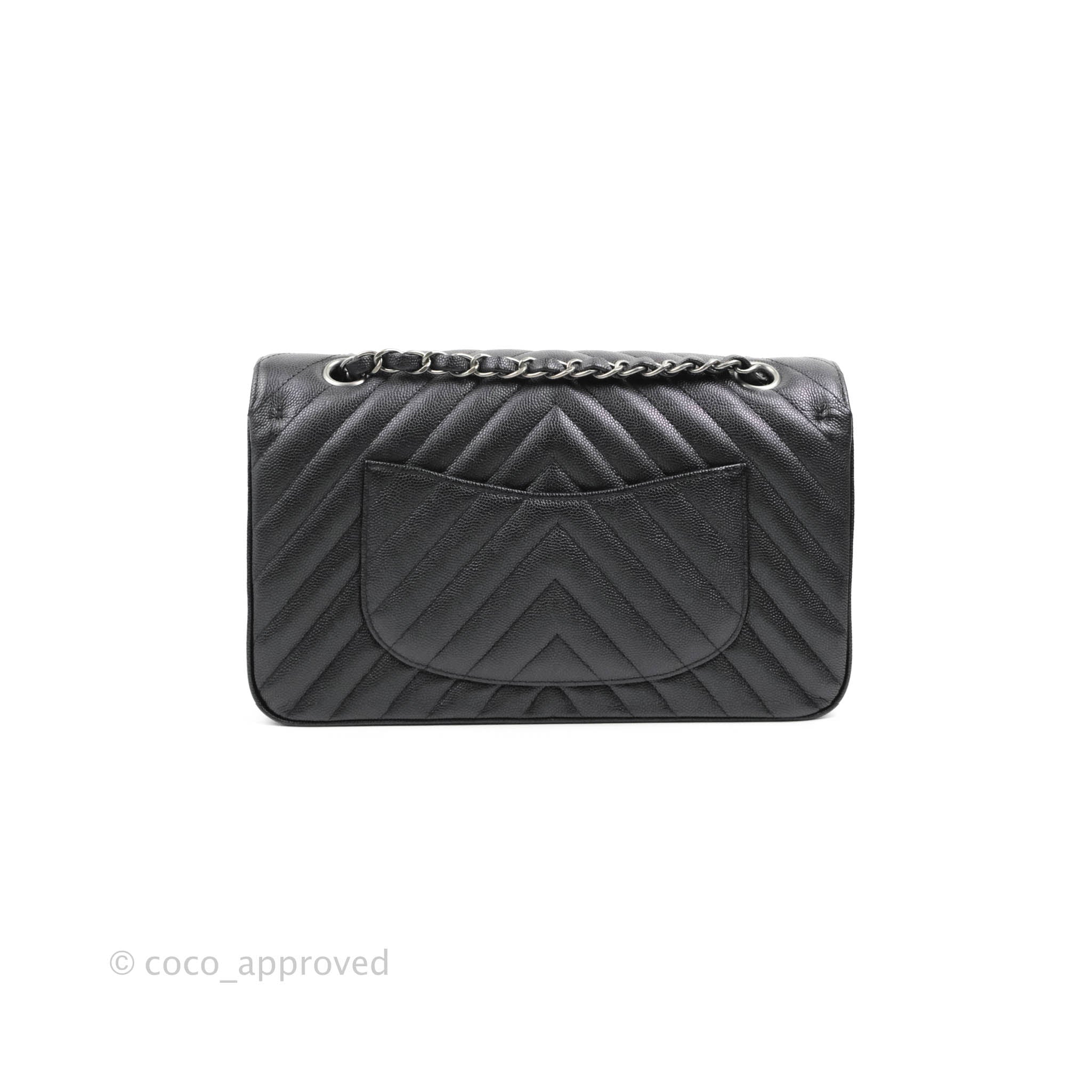 Chanel Medium Zip Around Wallet Purse in Iridescent Black Caviar with Shiny  Silver Ruthenium Hardware - SOLD