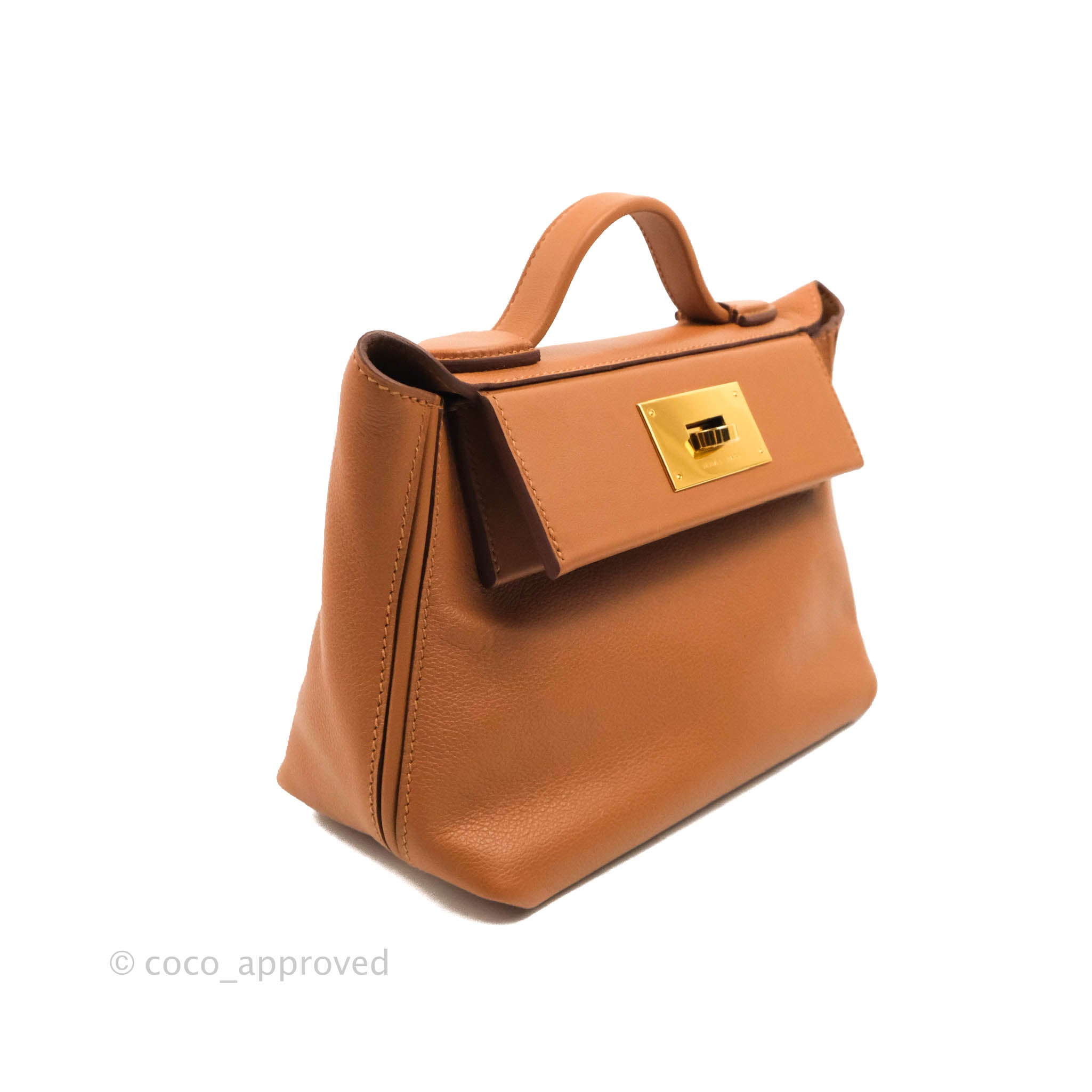 Hermes Mini 24/24 Bag Gold Evercolor and Swift Gold Hardware – Madison  Avenue Couture