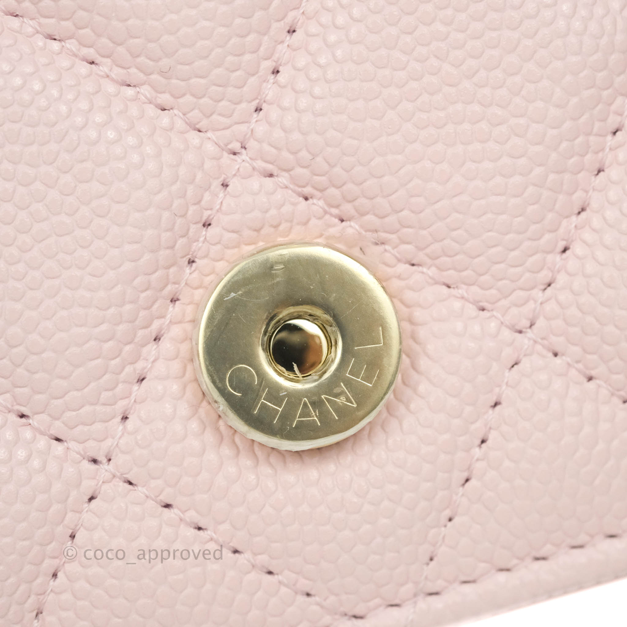 Chanel Mini Wallet With Chain Light Pink Caviar Gold Hardware – Coco  Approved Studio