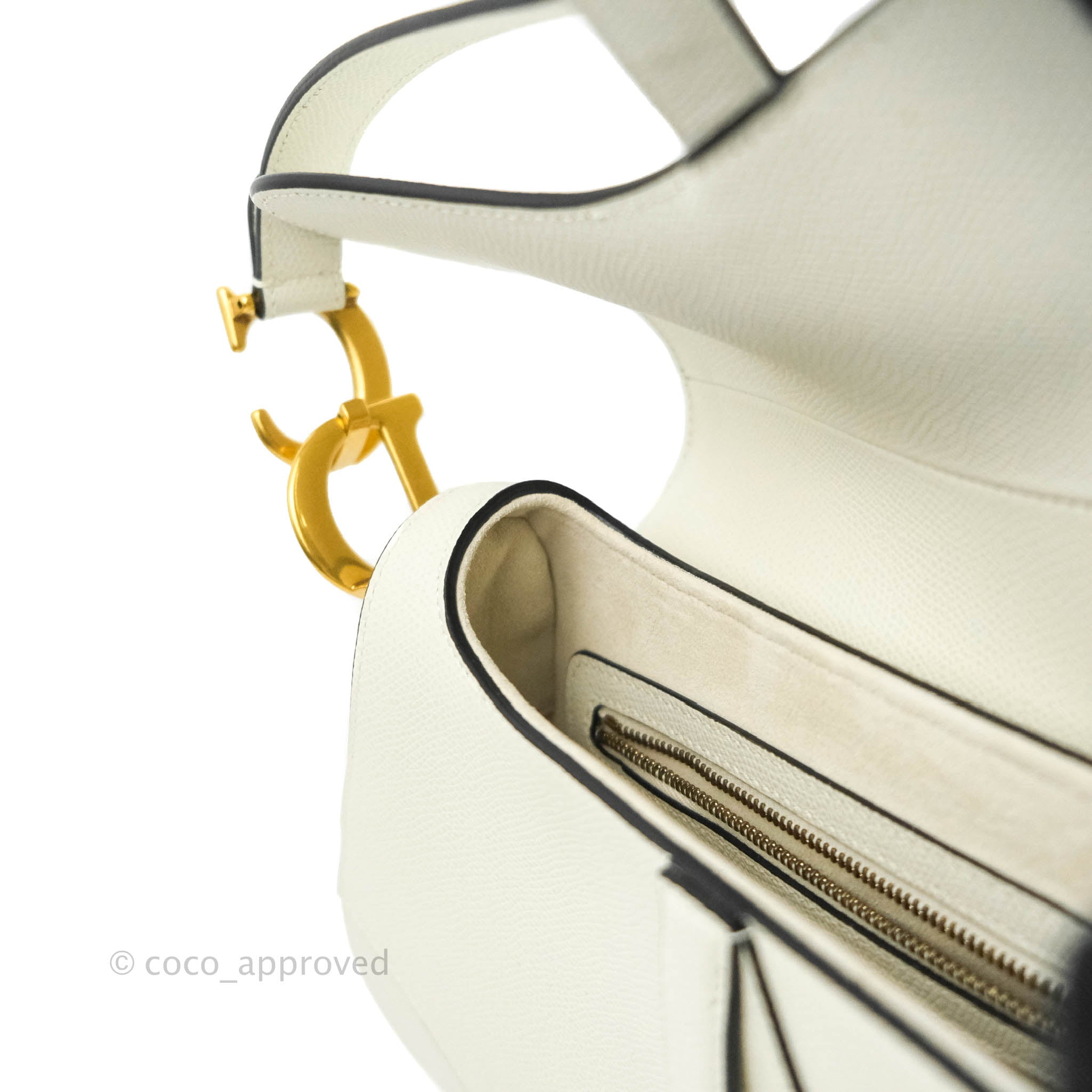 Dior Preloved Grained Calfskin Mini Saddle Bag