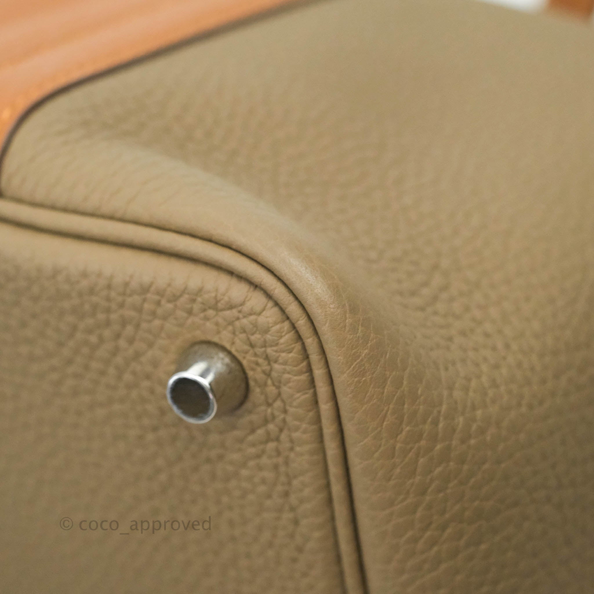 Hermes Etoupe Gray Picotin Lock 18 PM Palladium Hardware Handbag Bag –  MAISON de LUXE