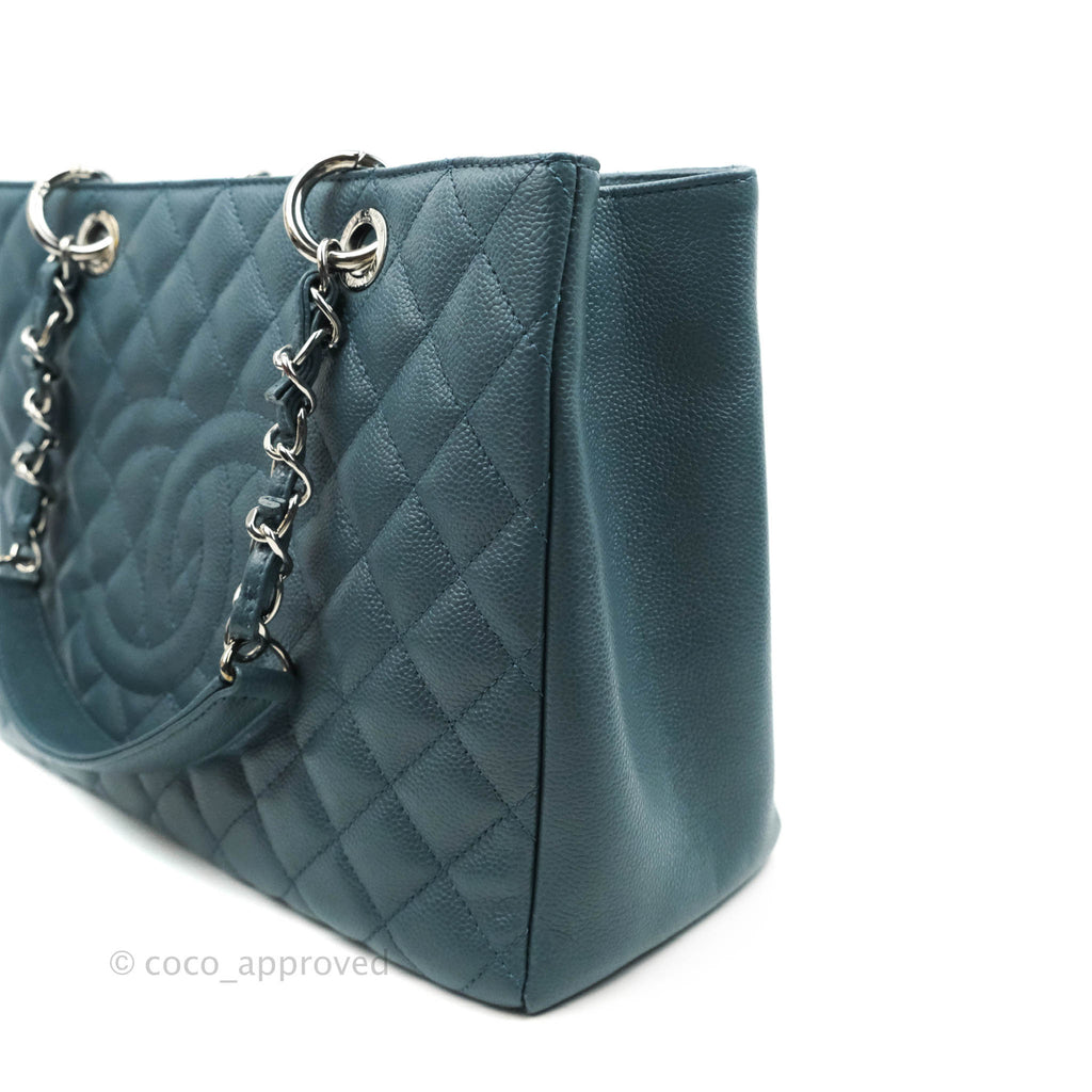 Chanel GST Blue Caviar Silver Hardware