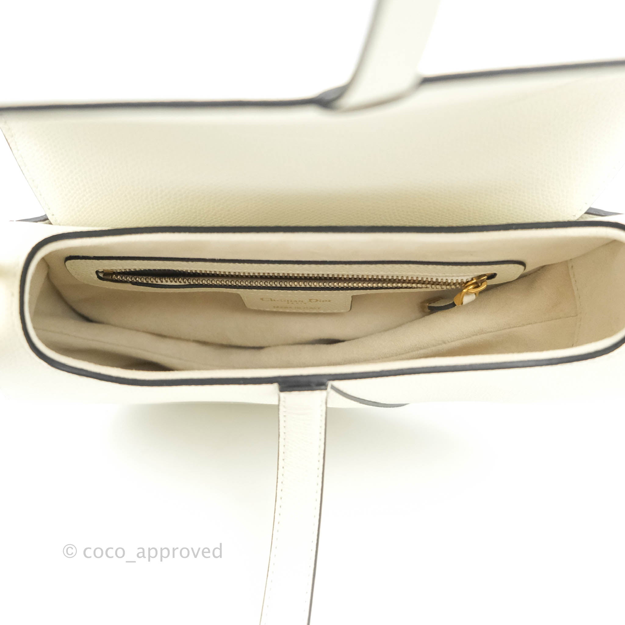 Christian Dior SADDLE bag White Leather ref.85283 - Joli Closet