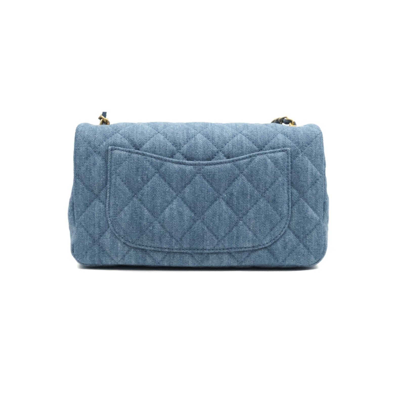 Chanel 2022 Denim Pearl Crush Mini Flap Bag - Blue Mini Bags, Handbags -  CHA666938