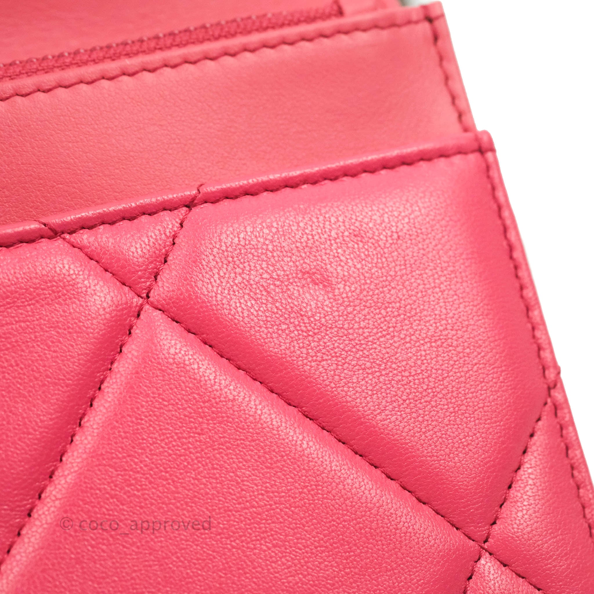 Chanel 19 Wallet on Chain WOC Pink Mixed Hardware – Coco Approved
