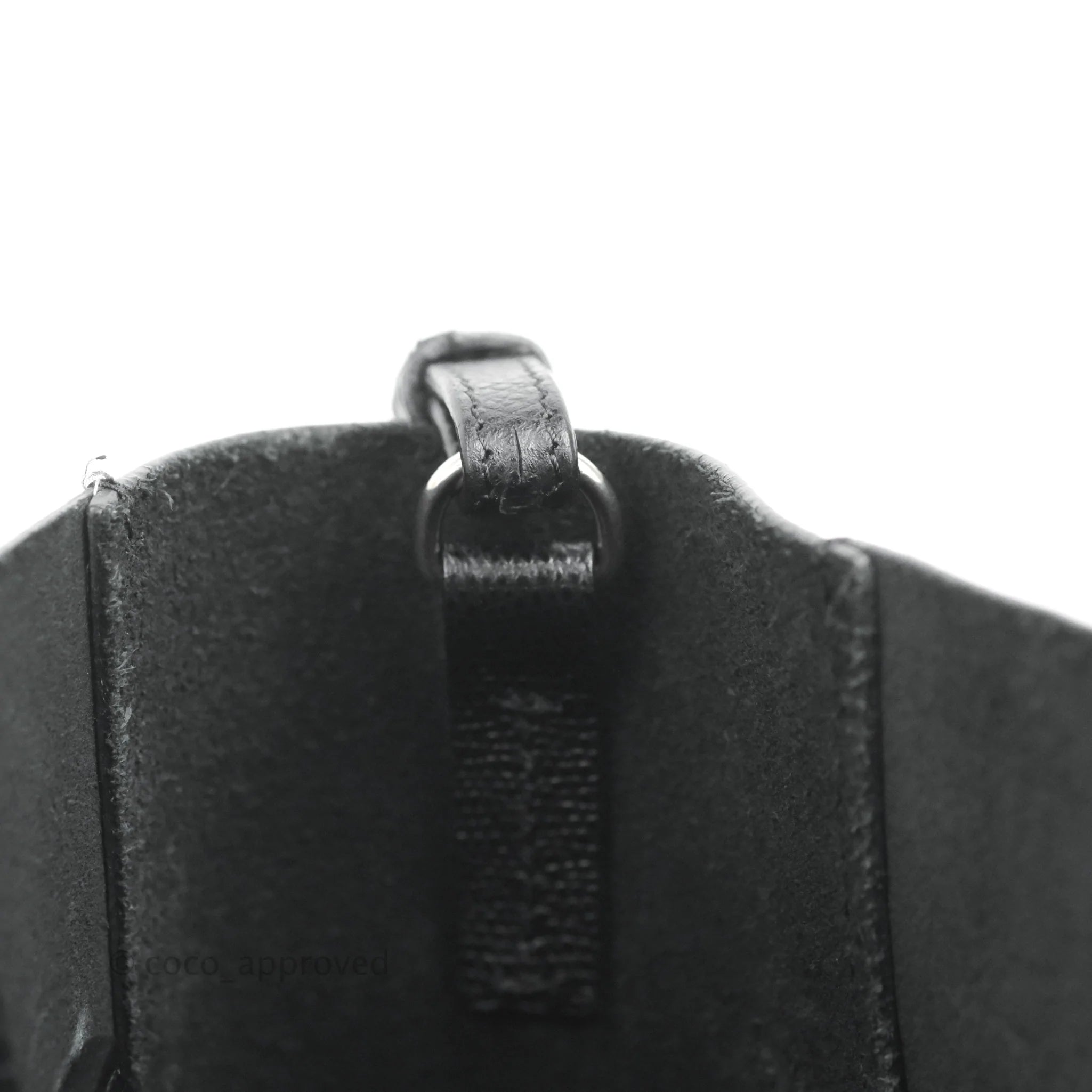 Céline 'Small Cabas' Black Grained Calfskin Tote Bag