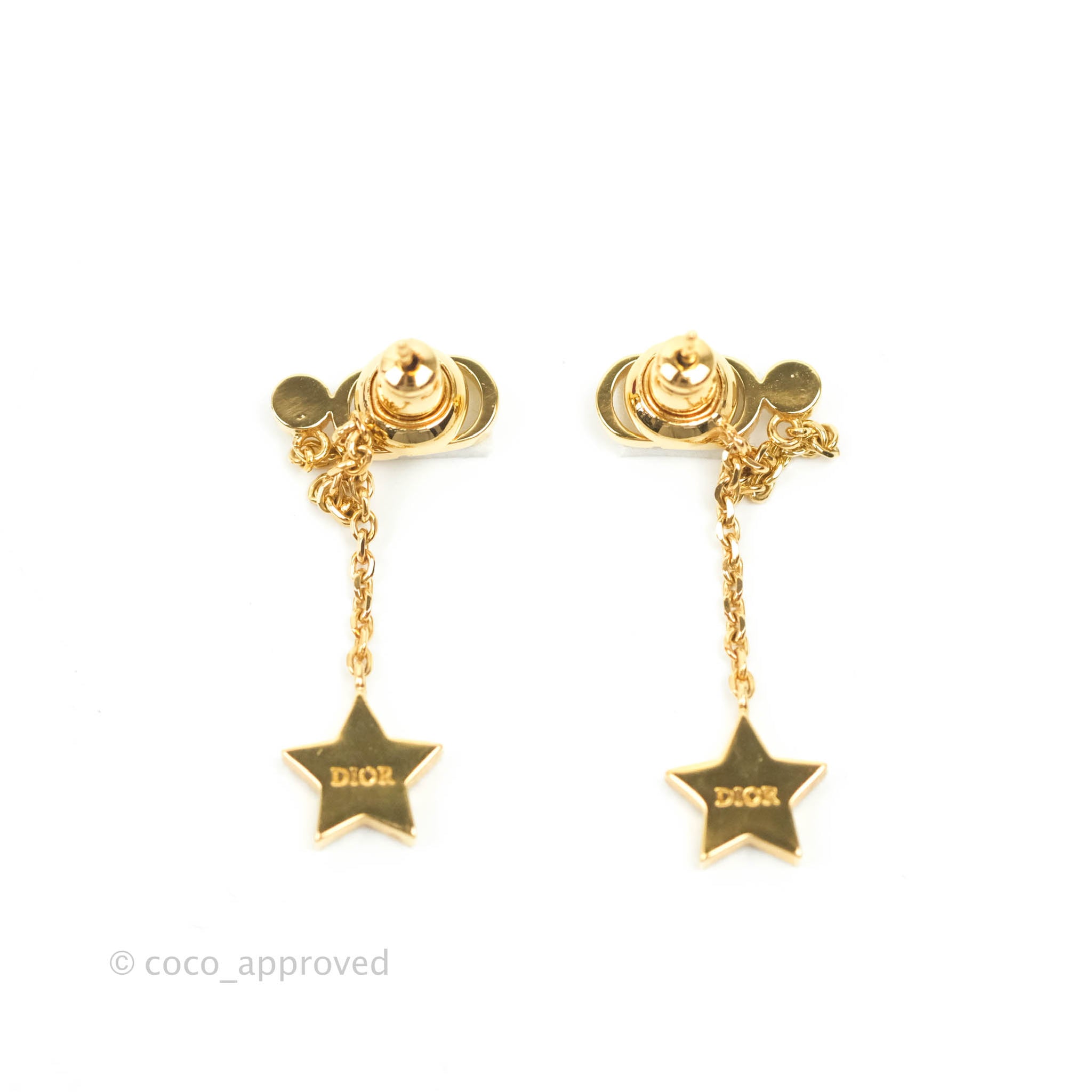 DIOR high quality star earrings 100% authentic