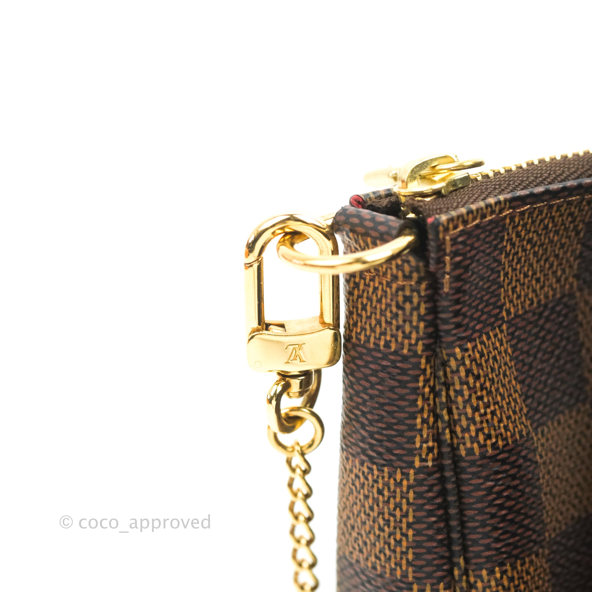 Louis Vuitton Damier Ebene Mini Pochette Accessories – Coco Approved Studio