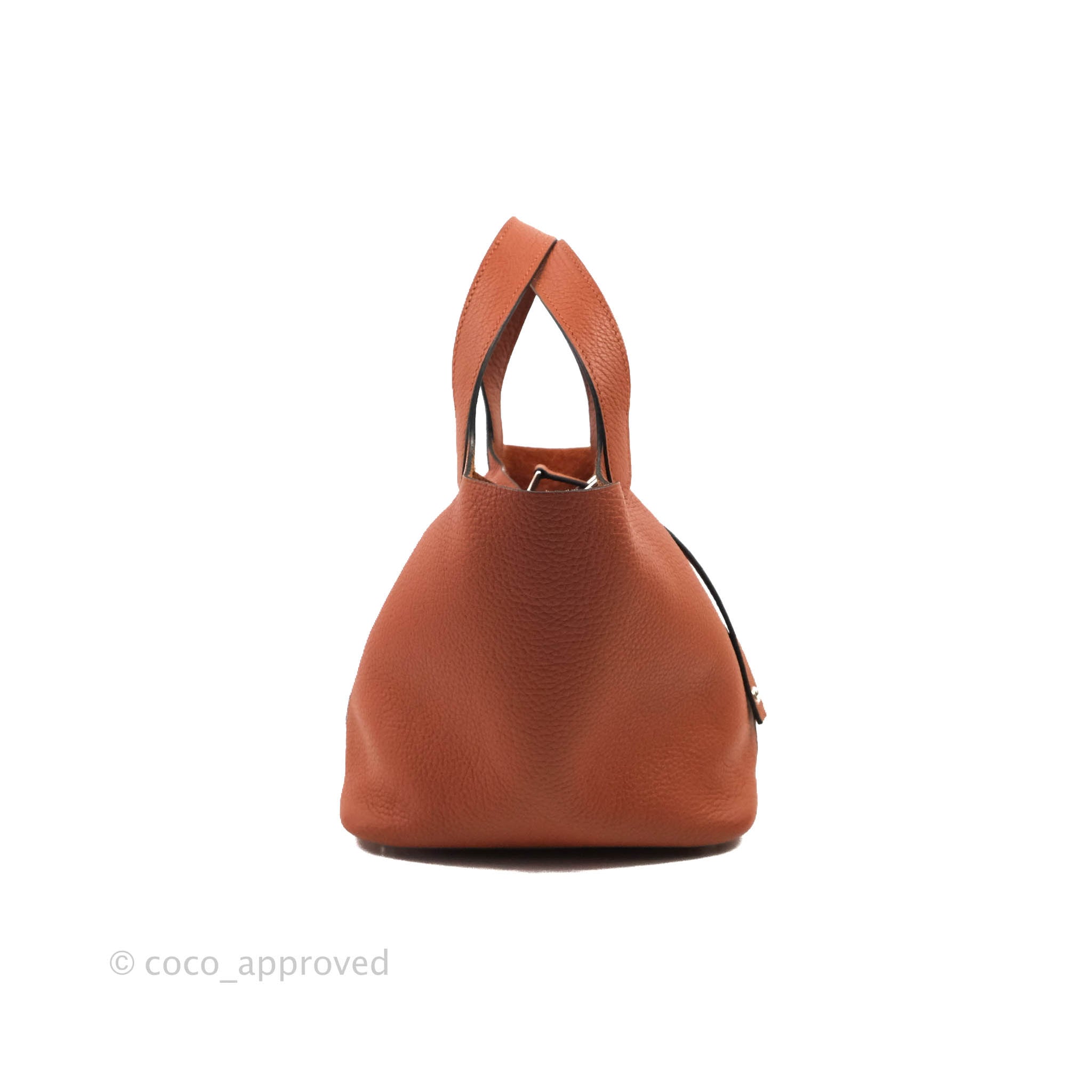 Hermès Picotin Lock 18 PM Cuivre 6C Clemence Palladium