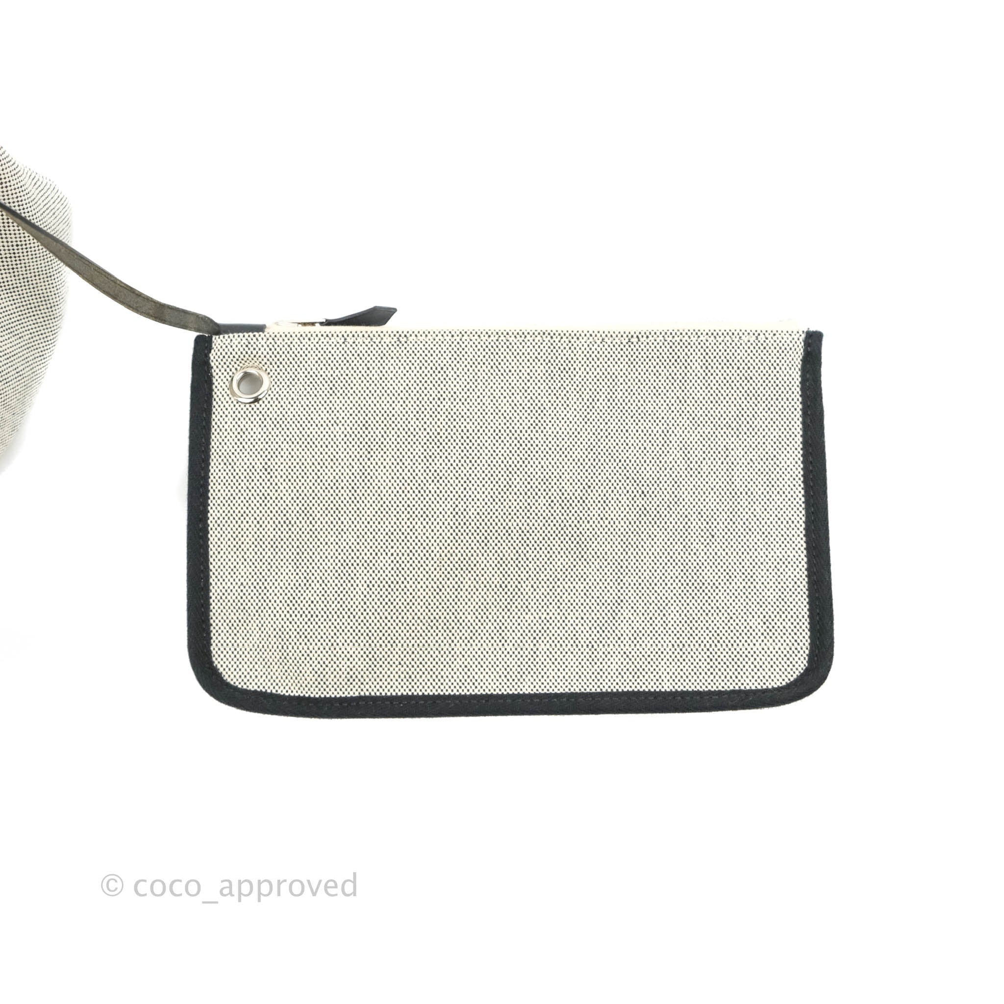 Hermès Herbag Zip 31 Black Pegasus Pop Canvas Palladium
