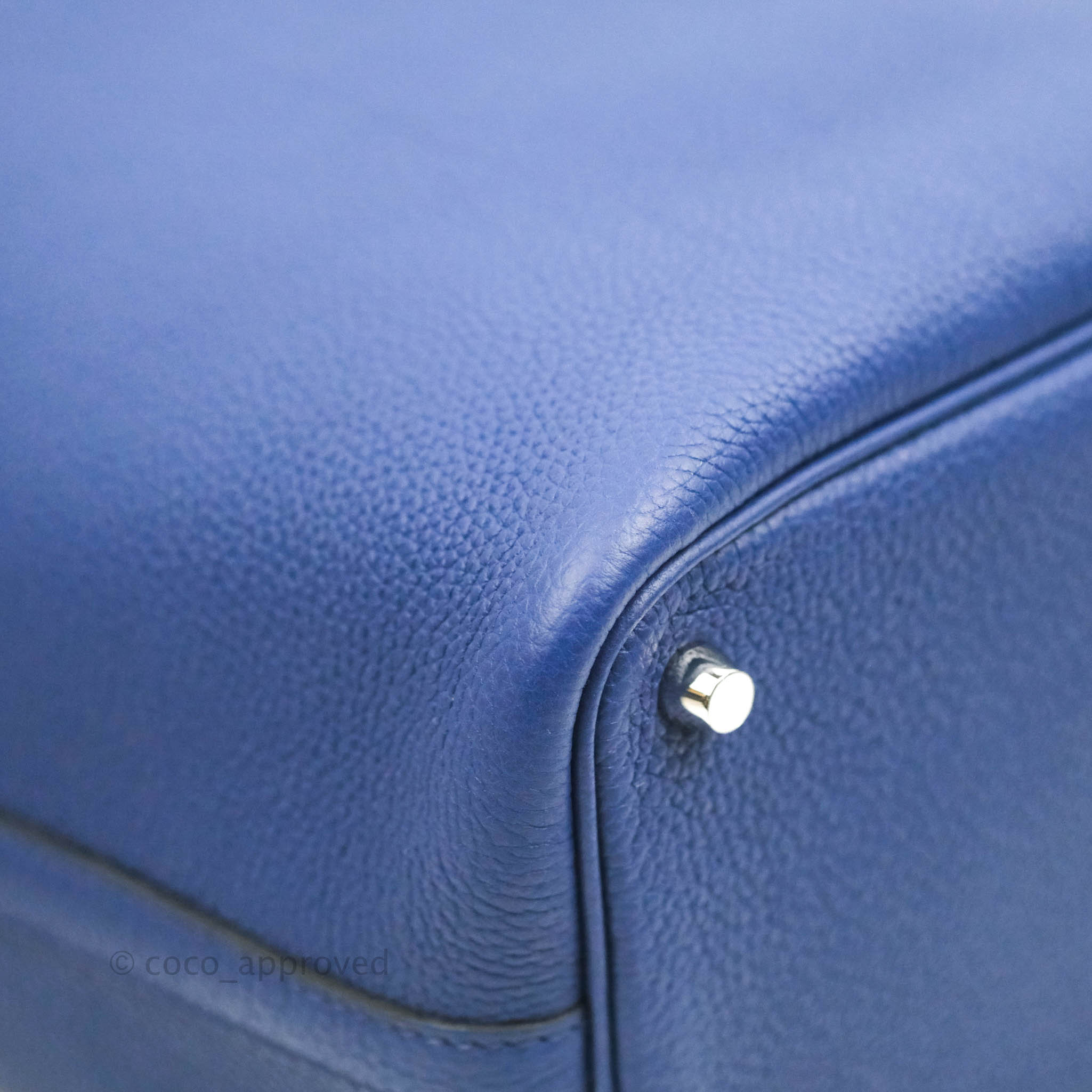 Hermès Picotin Lock 18 PM Bleu Saphir Clemence Palladium Hardware