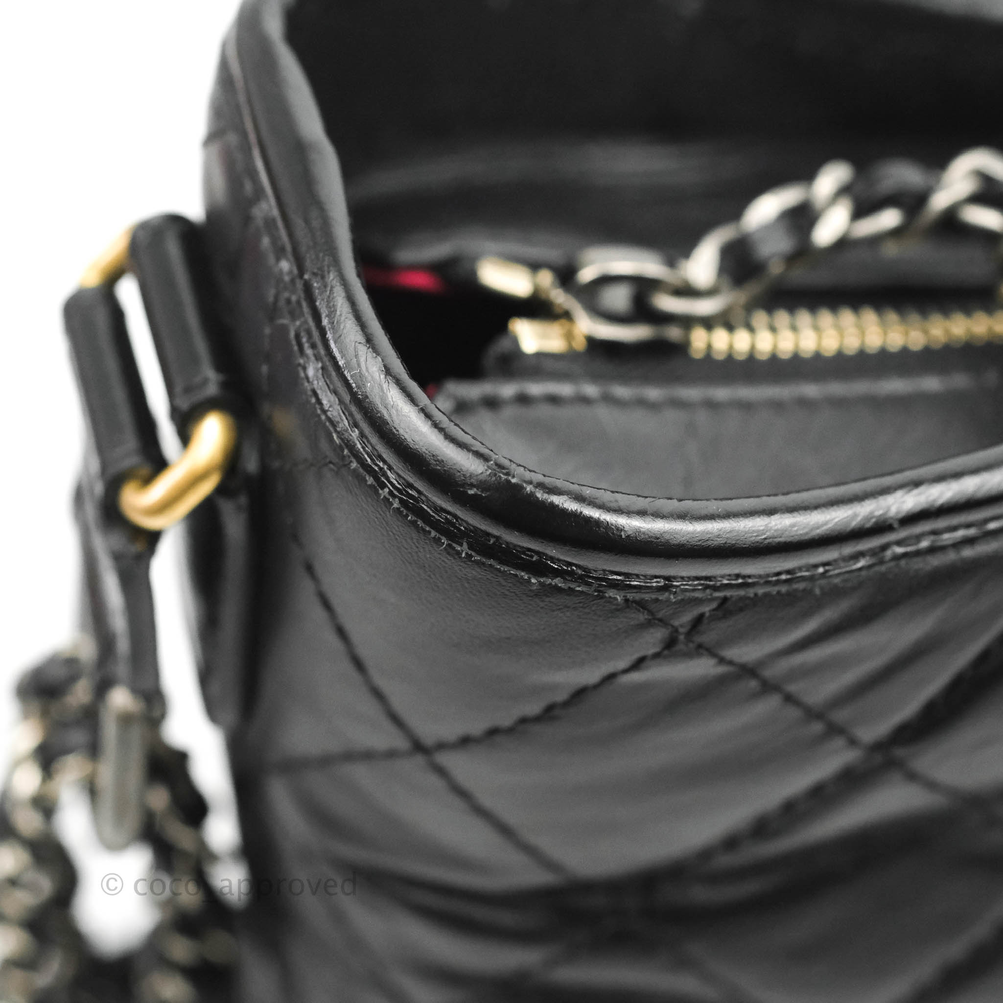 Chanel Large Gabrielle Hobo Black Aged Calfskin Mixed Hardware – Coco  Approved Studio