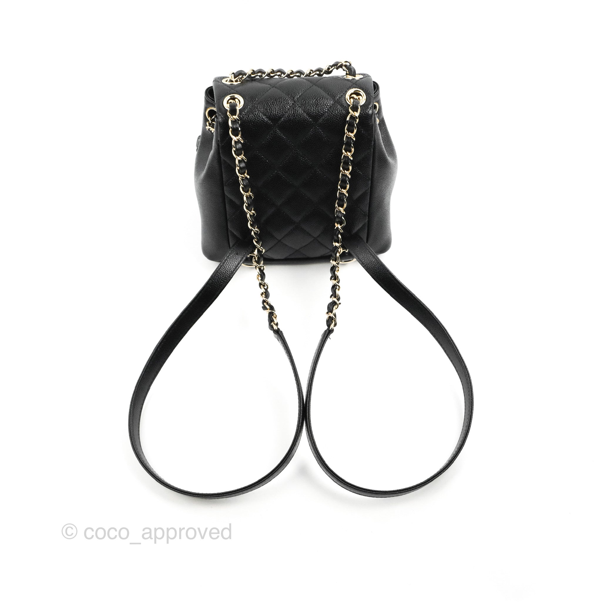 Replica Chanel 23P Small Backpack Grained Calfskin AS4058 Black