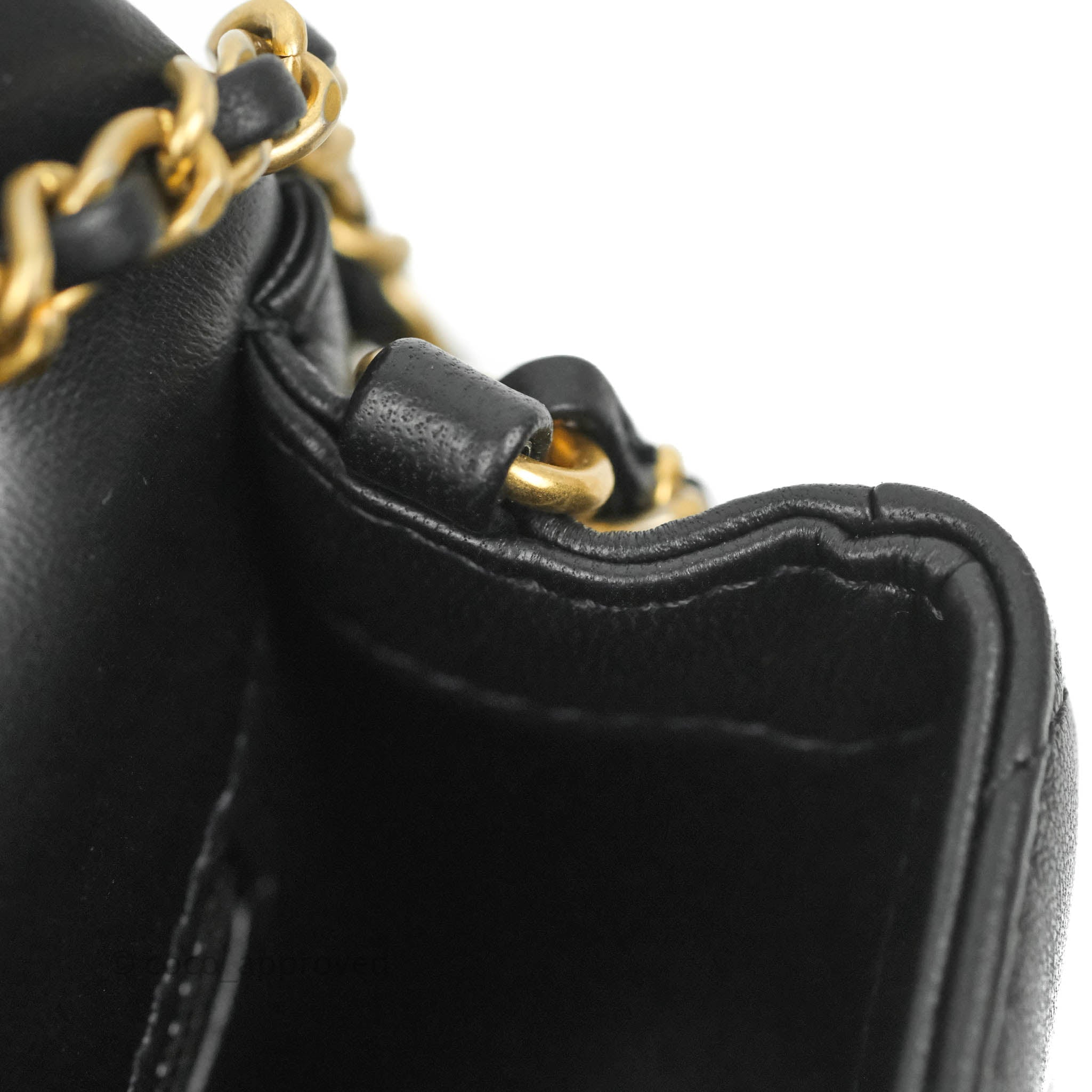 Chanel Mini Flap Bag With Heart CC Charm Black Lambskin Aged Gold Hard –  Coco Approved Studio