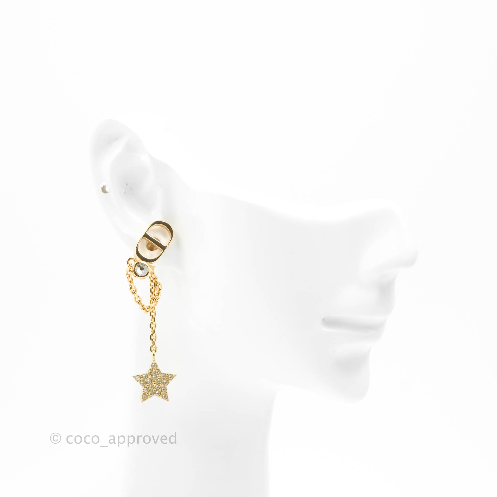 Christian Dior - けぇこ☆ Christian Dior Rhinestone X Earrings | Gadelles Vintage