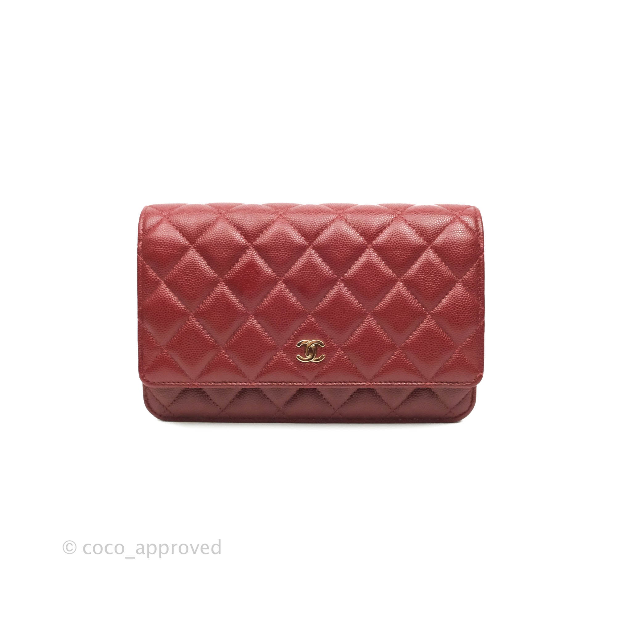 Chanel Navy Quilted Caviar Classic Wallet on Chain (WOC) Q6BATL0FNB006