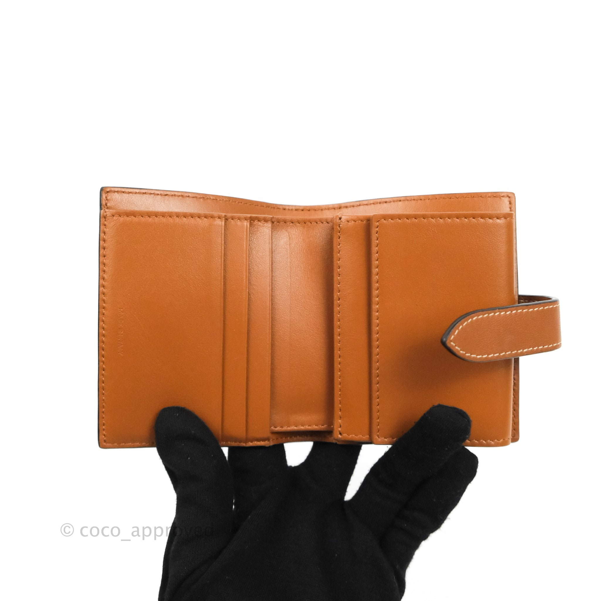 Women's Small Strap Wallet in Triomphe Canvas and Lambskin, CELINE