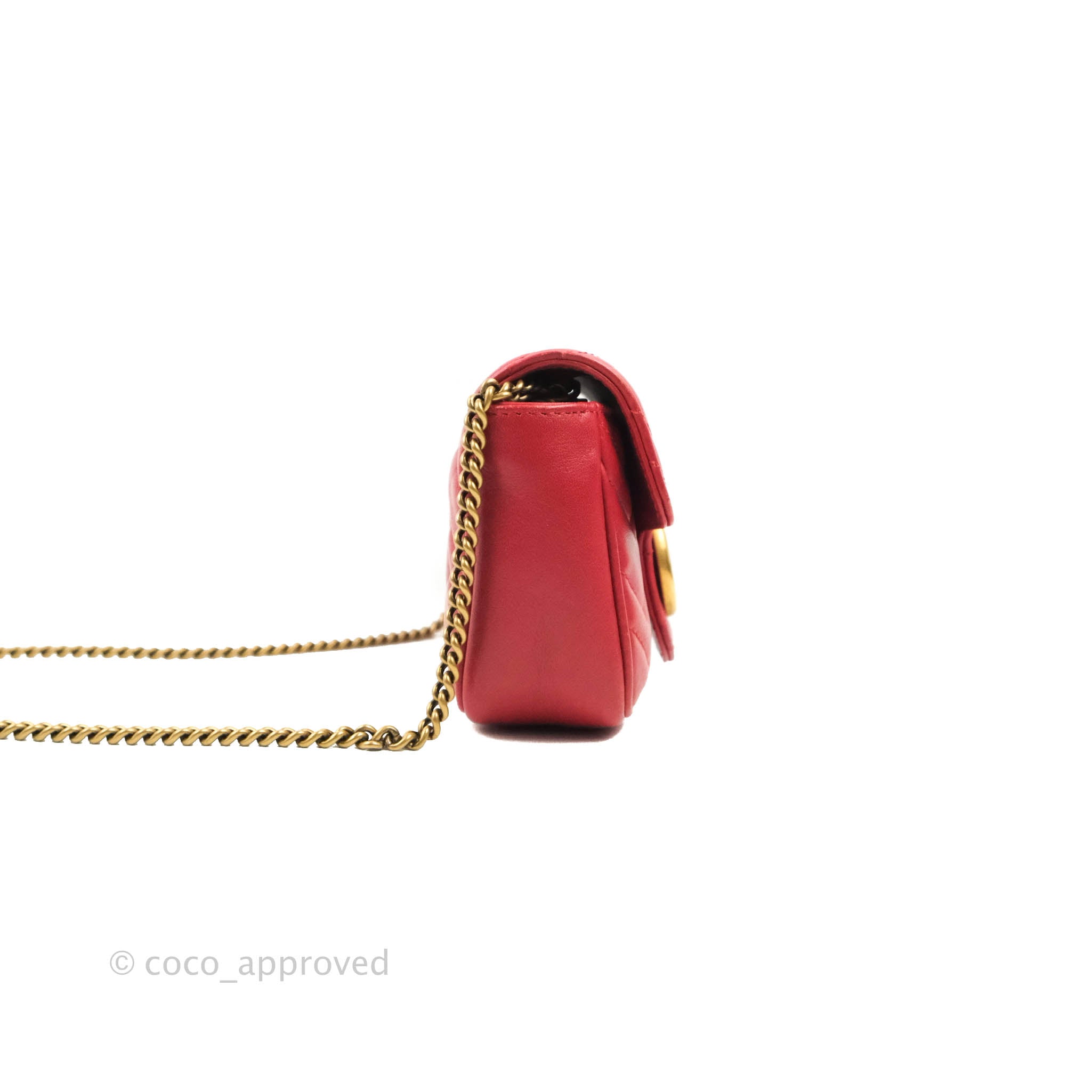 Gucci // Red GG Marmont Matelassé Mini Bag – VSP Consignment
