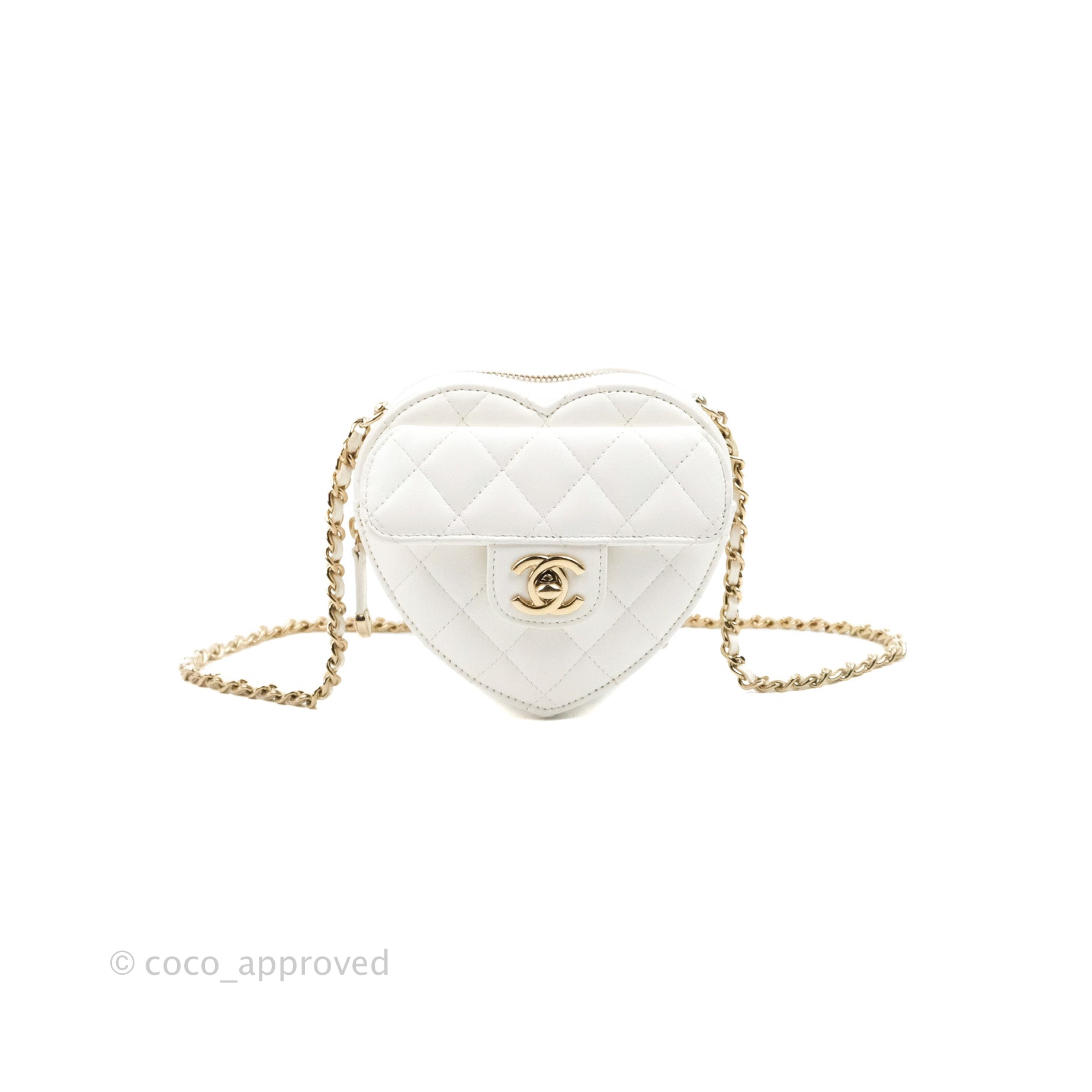 Collector Chanel Heart Bag in Black and White Patent Leather