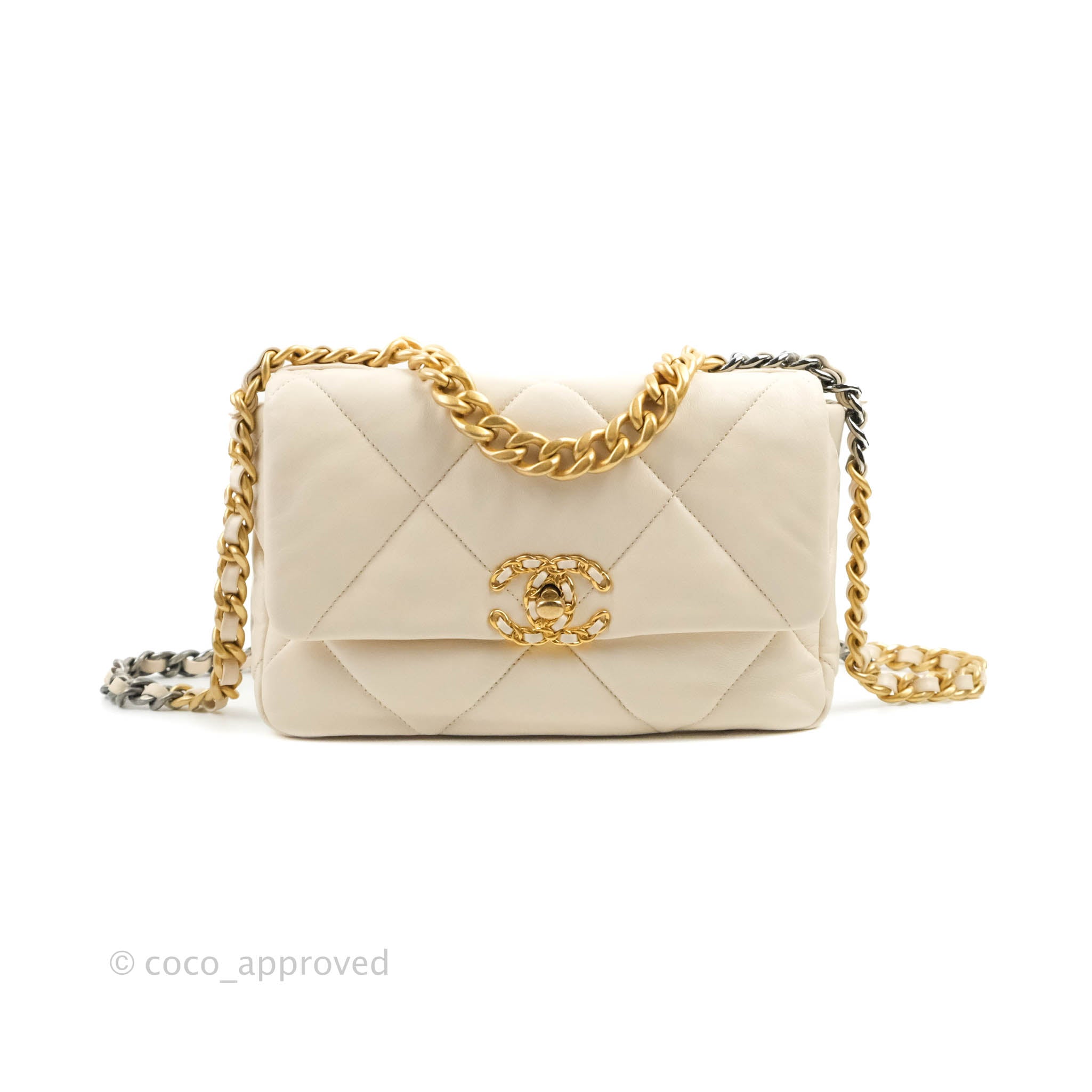 Chanel 19 Small Dark Beige Mixed Hardware – Coco Approved Studio