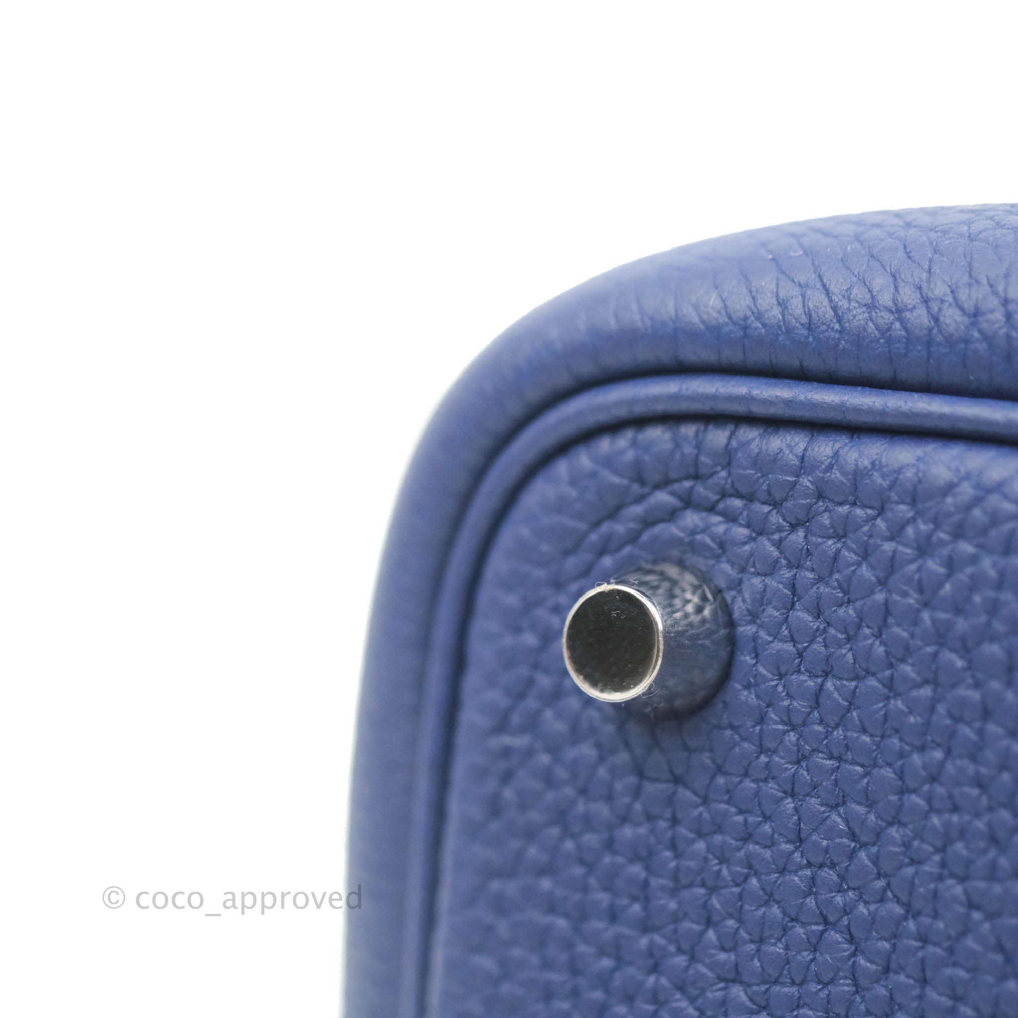 Hermès Picotin Lock 18 In Bleu Saphir And Bleu Brighton Clemence With  Palladium Hardware in Blue