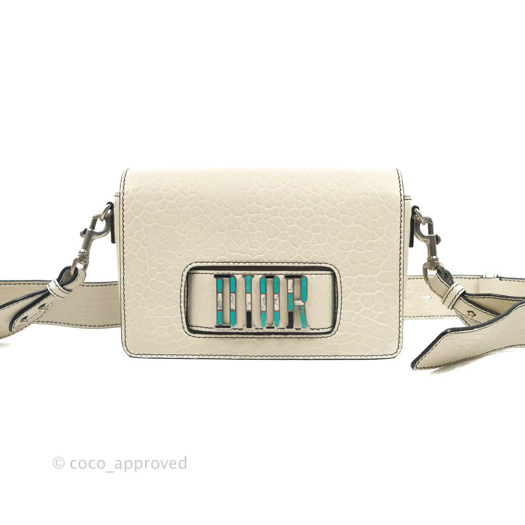 Dior Mosaic Dio(r)evolution Shoulder Bag White Calfskin