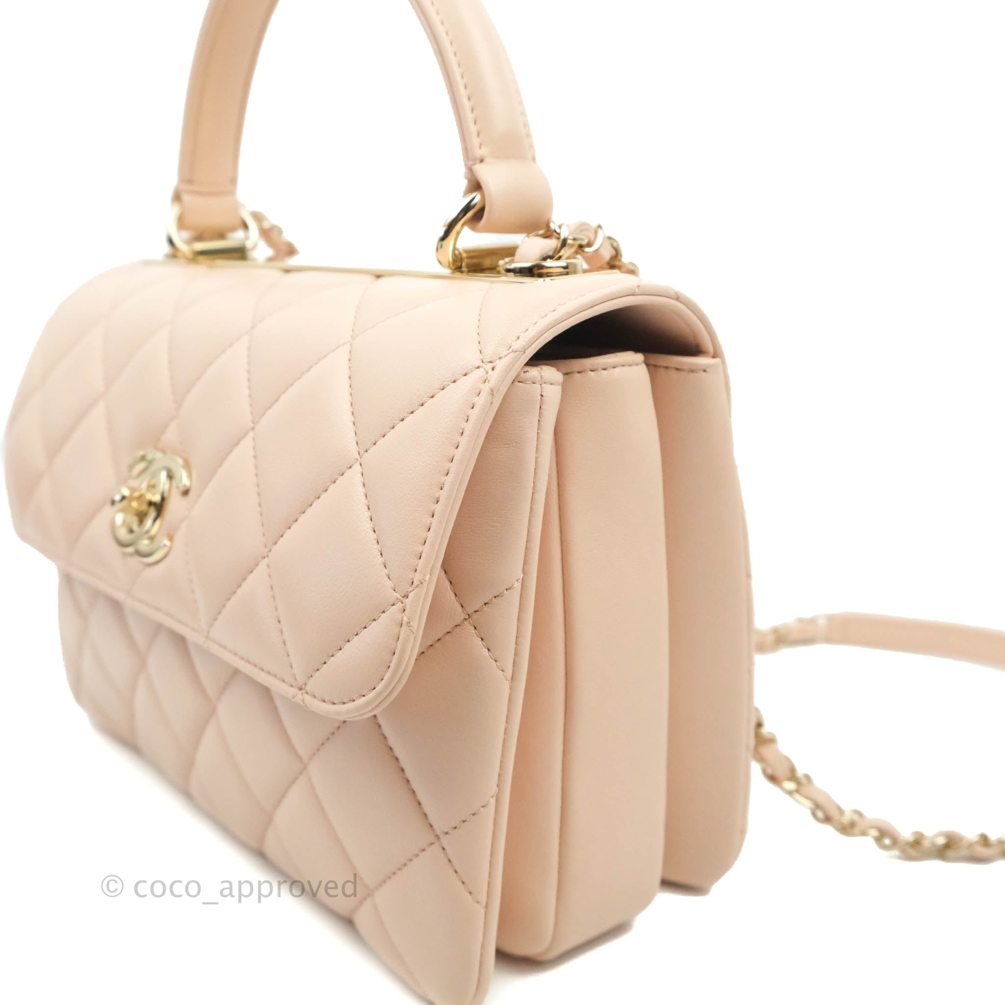 Chanel Trendy CC Small Light Beige Pink Lambskin Gold Hardware – Coco  Approved Studio
