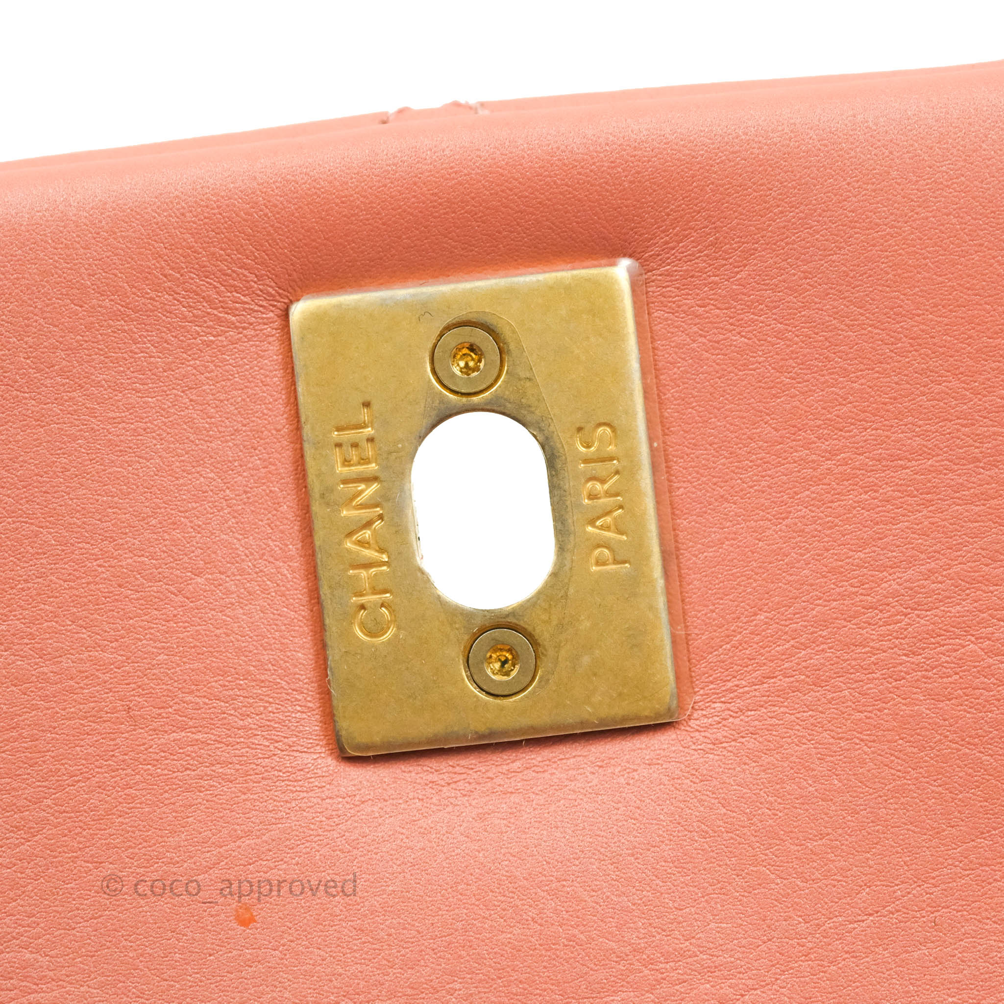 Chanel Mini Flap Bag With Top Handle Pink Lambskin Gold Hardware
