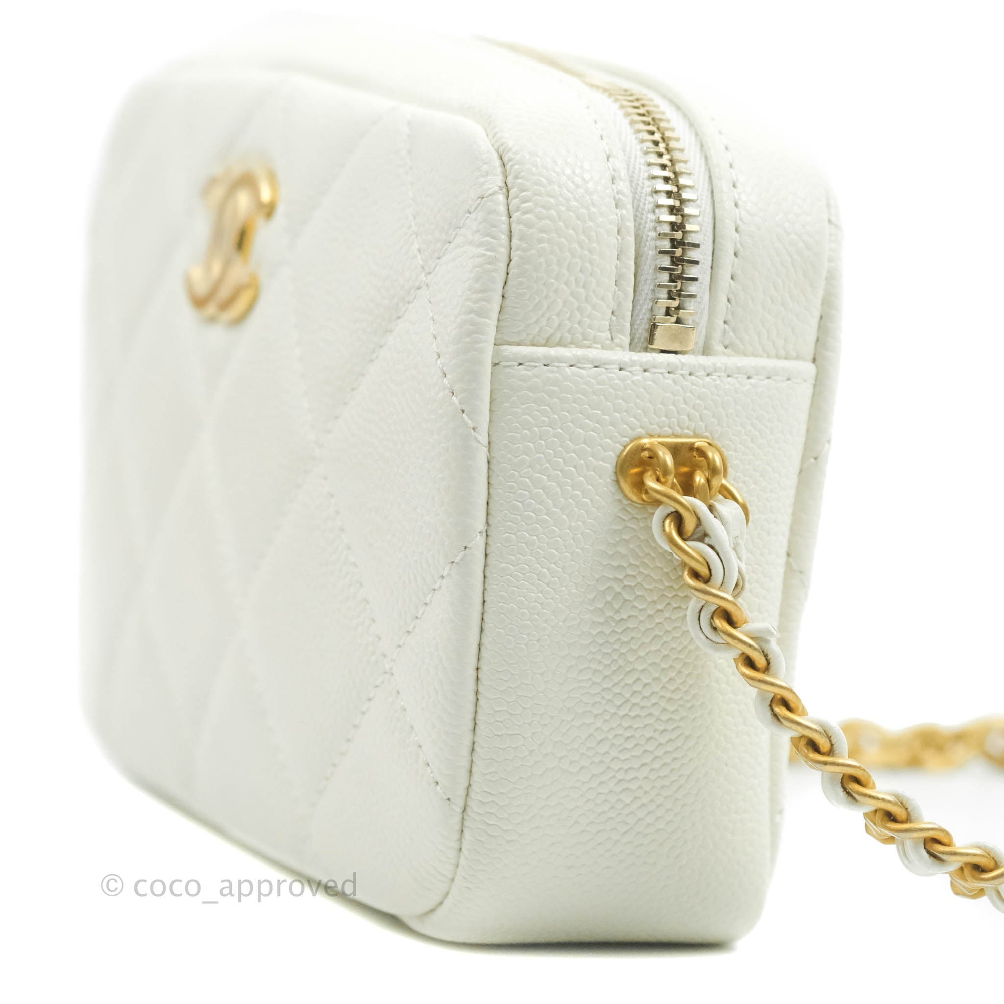 Chanel Bags | Classic New Full Set Caviar Quilted Small Chain Melody Flap Wit, White, (One Size), New | Tradesy