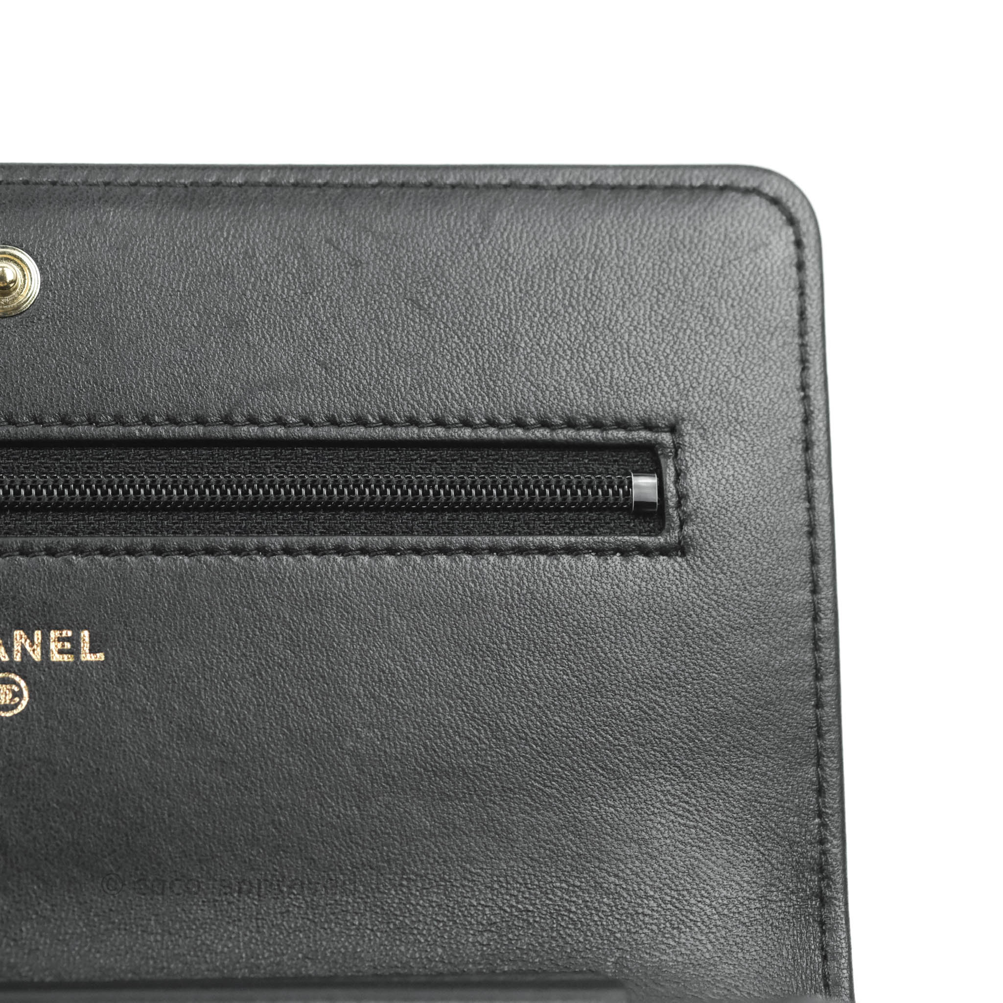 Chanel Boy Wallet on Chain WOC Black Lambskin Gold Hardware – Coco