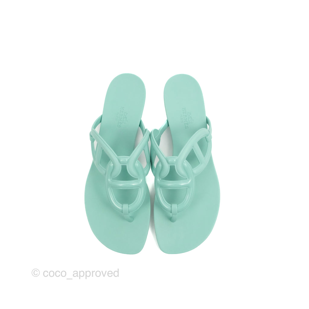 Hermes Egerie Sandal Mint Green Size 38