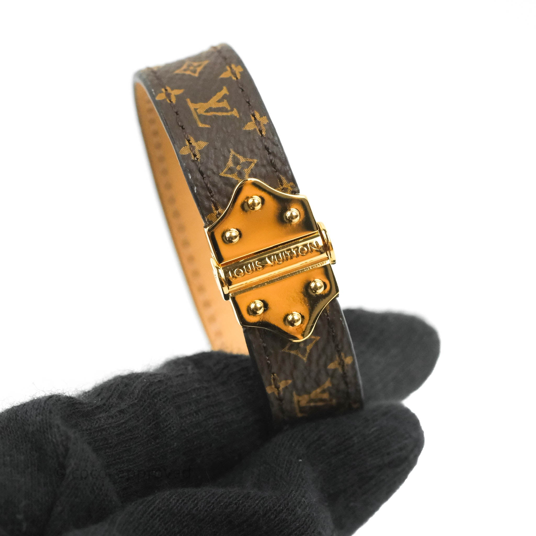 Louis Vuitton Brown Monogram Nano Spirit Bracelet – The Closet