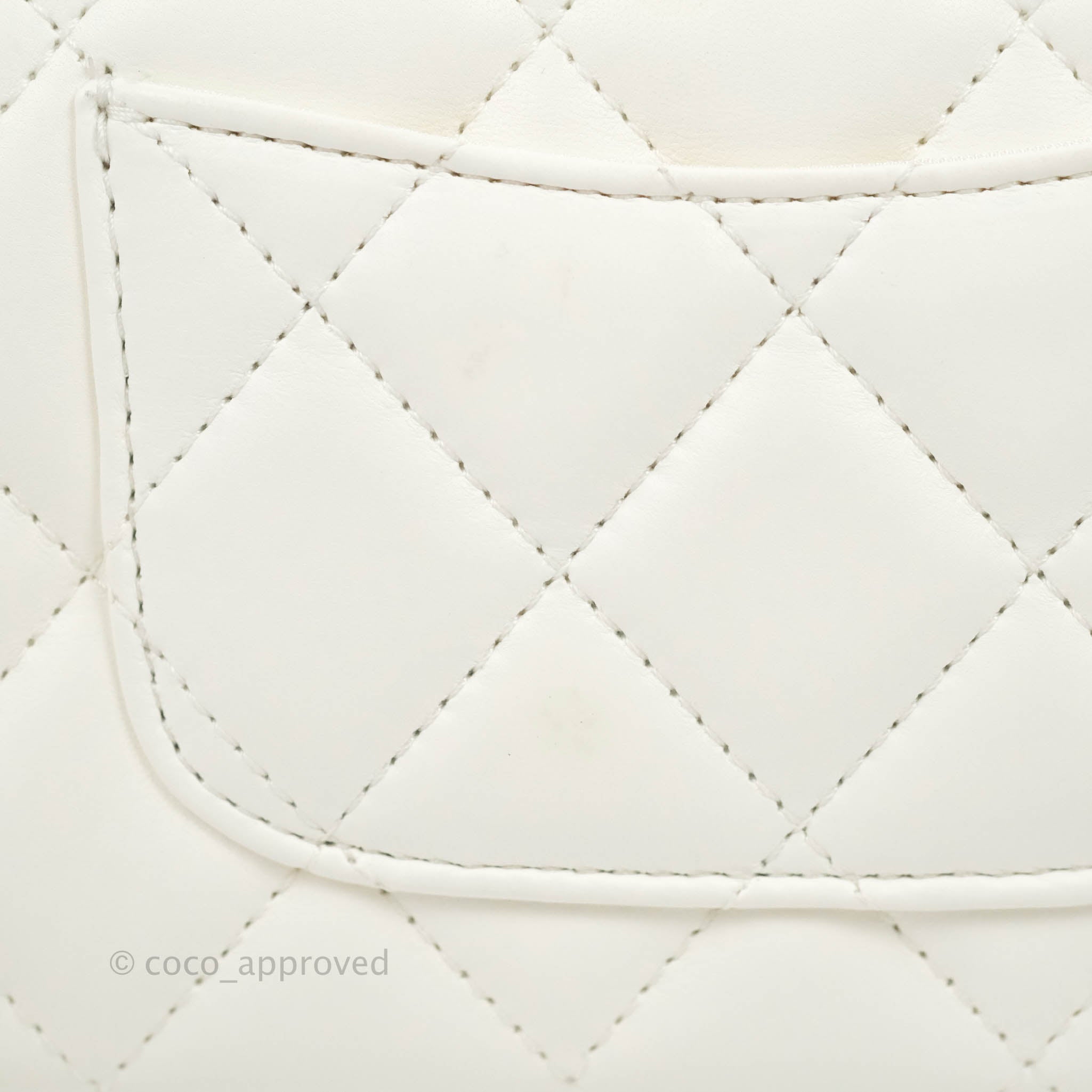 Chanel Pearl Logo Strap Flap Bag White – Tailored Styling