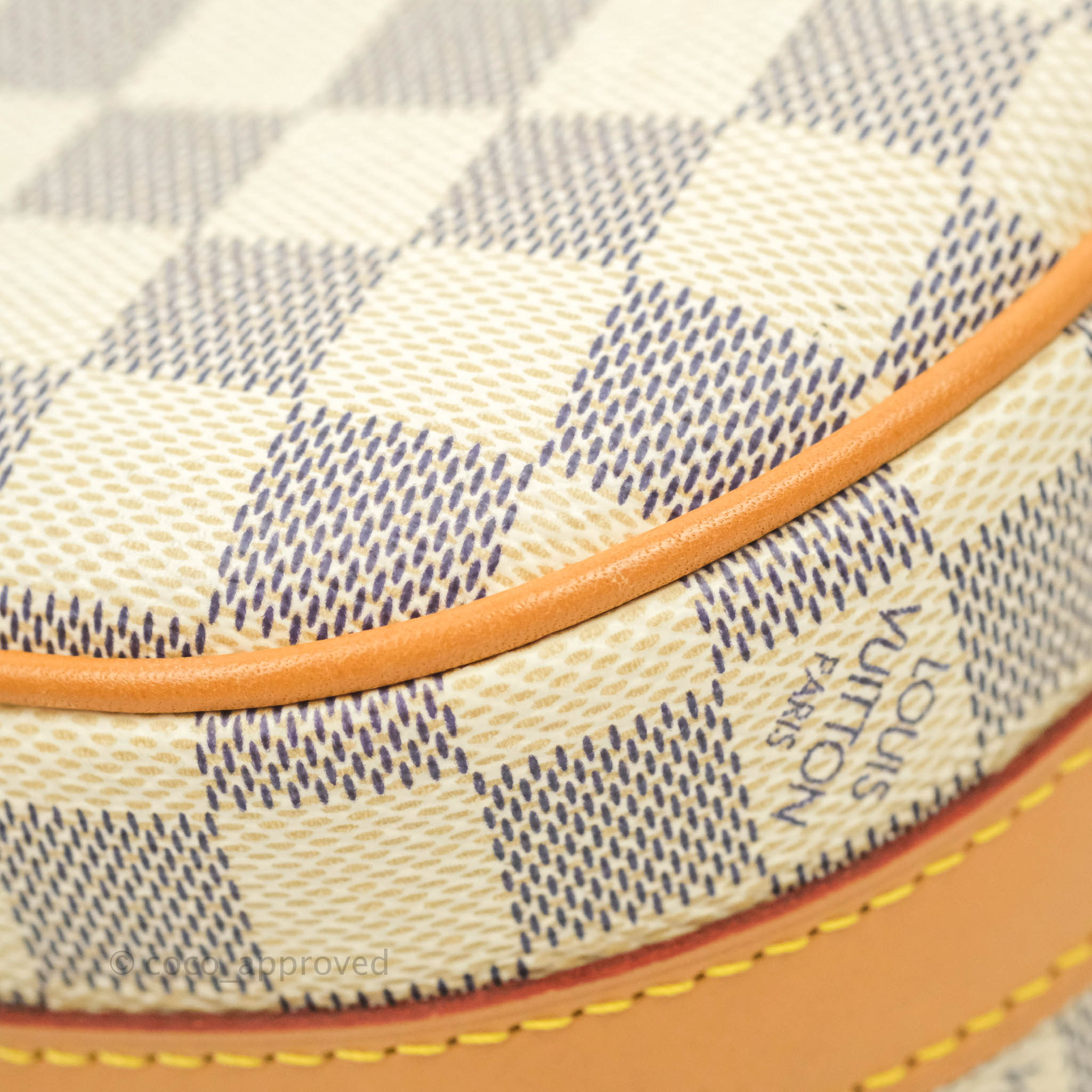 New Louis Vuitton BOITE CHAPEAU PM Damier Check White/Cream