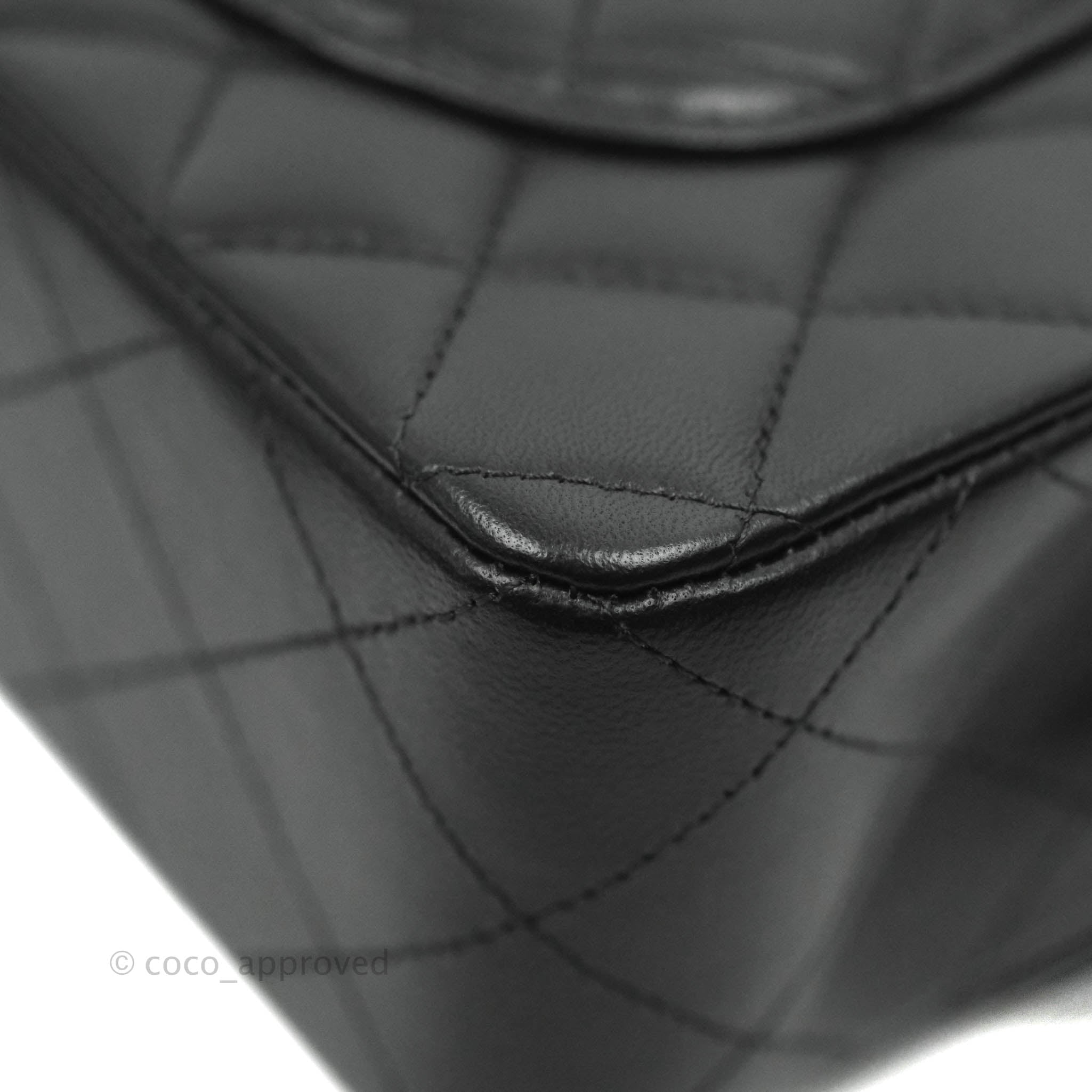 Chanel Small S/M Classic Flap Black Lambskin Silver Hardware