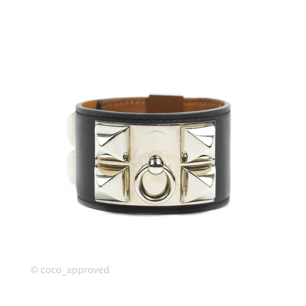 Hermes Collier De Chien 24 bracelet Noir