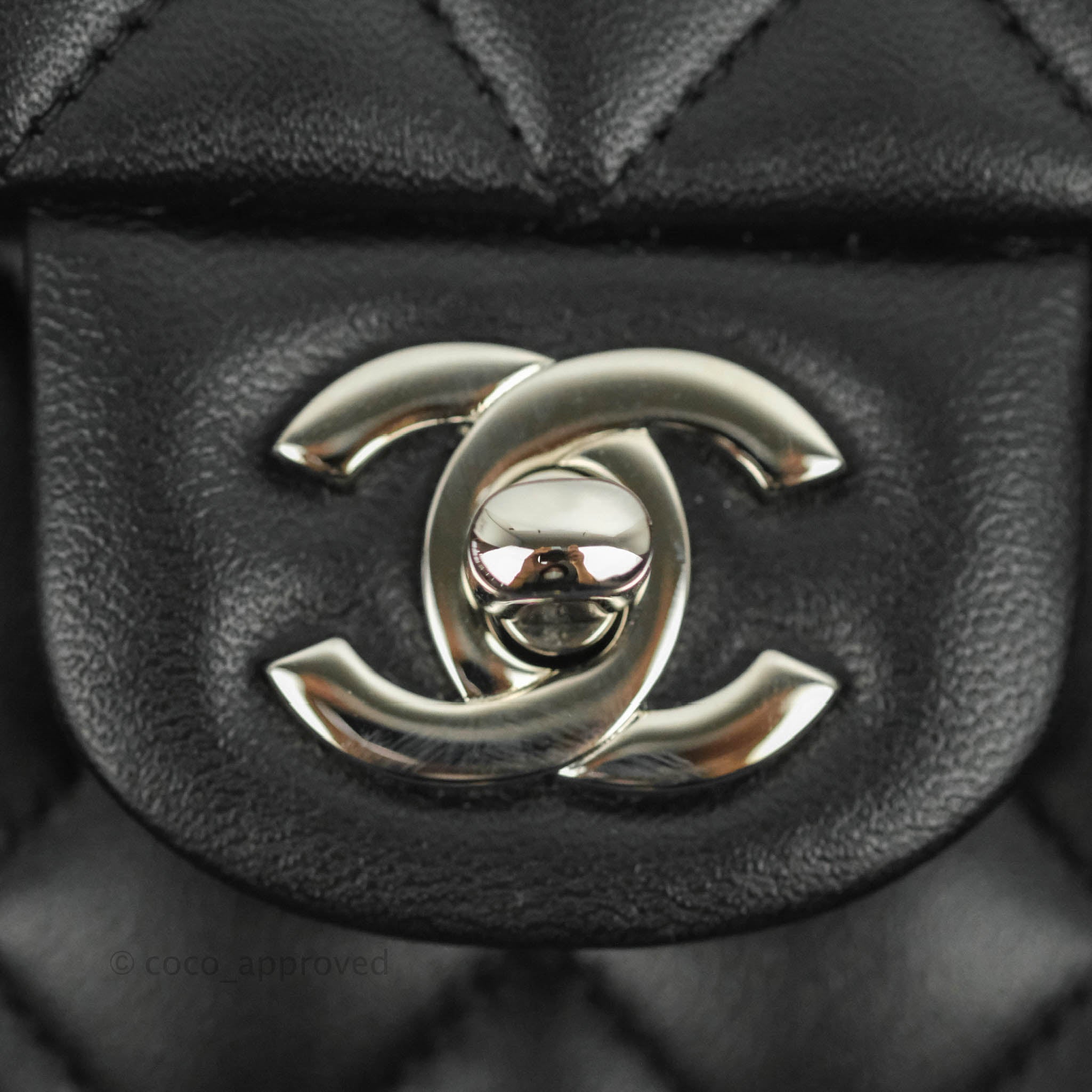 Chanel Small S/M Classic Flap Black Lambskin Silver Hardware – Coco  Approved Studio