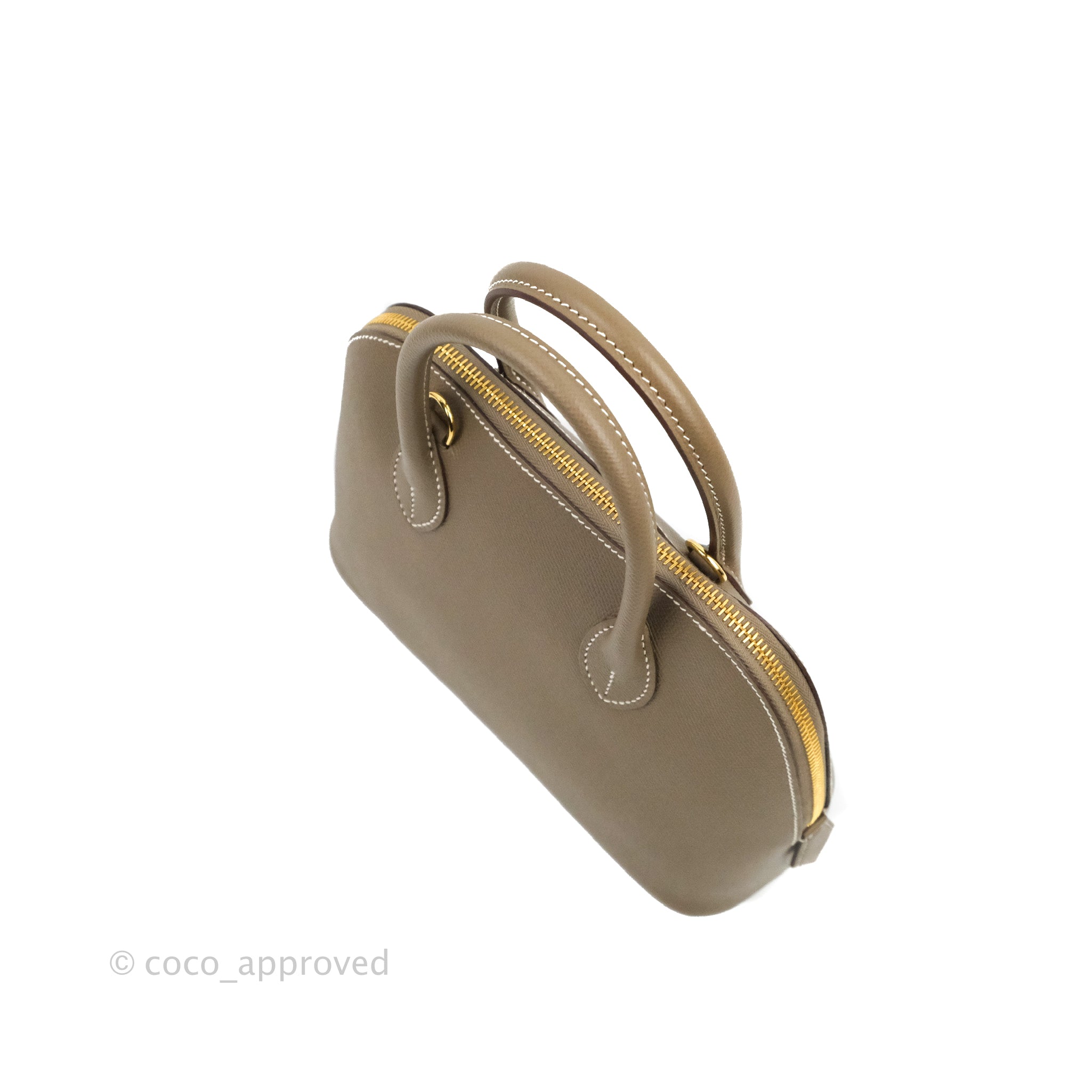 Hermès Bolide 1923 25 Etoupe Epsom Gold Hardware – Coco Approved Studio