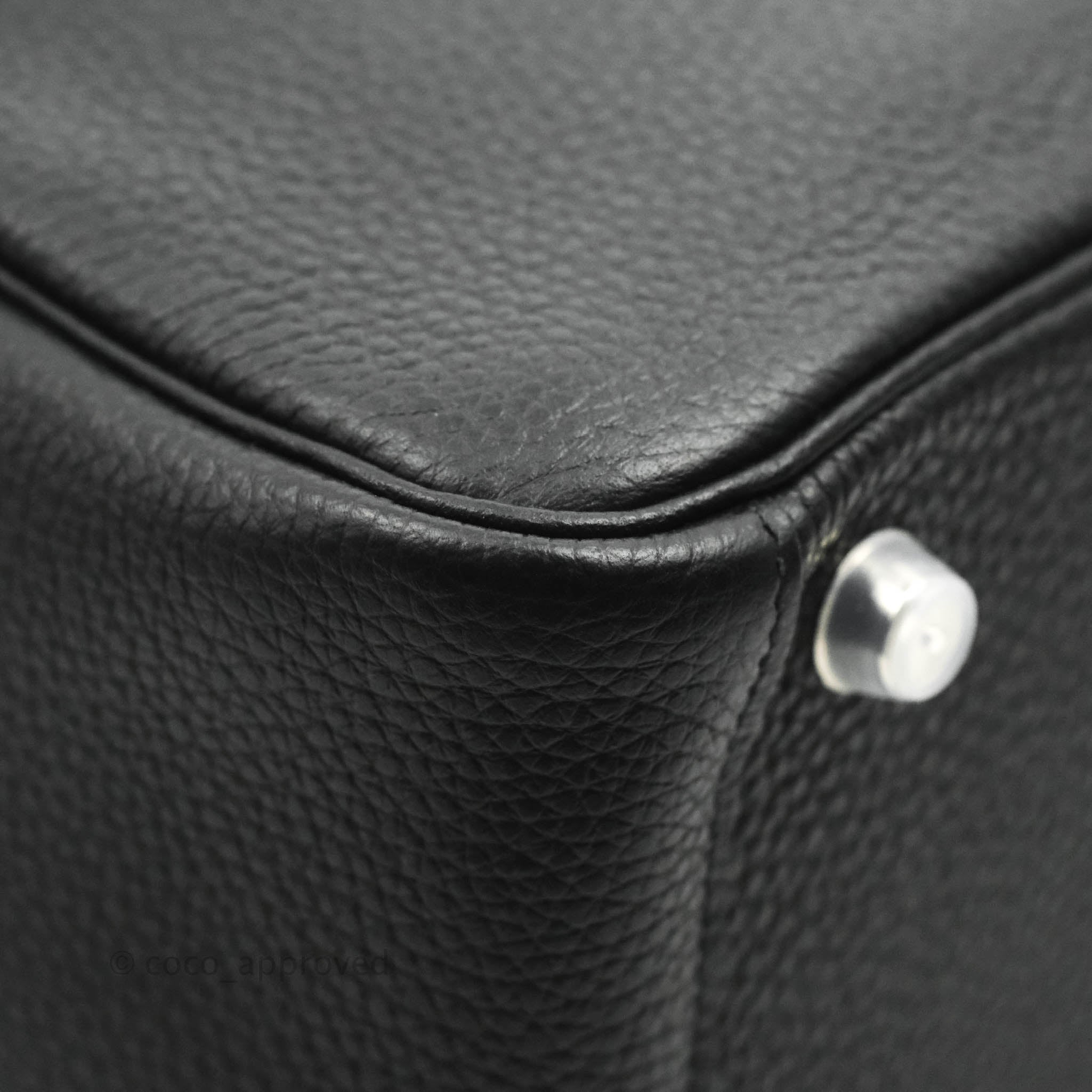 Hermes Lindy bag 26 Black Clemence leather Silver hardware