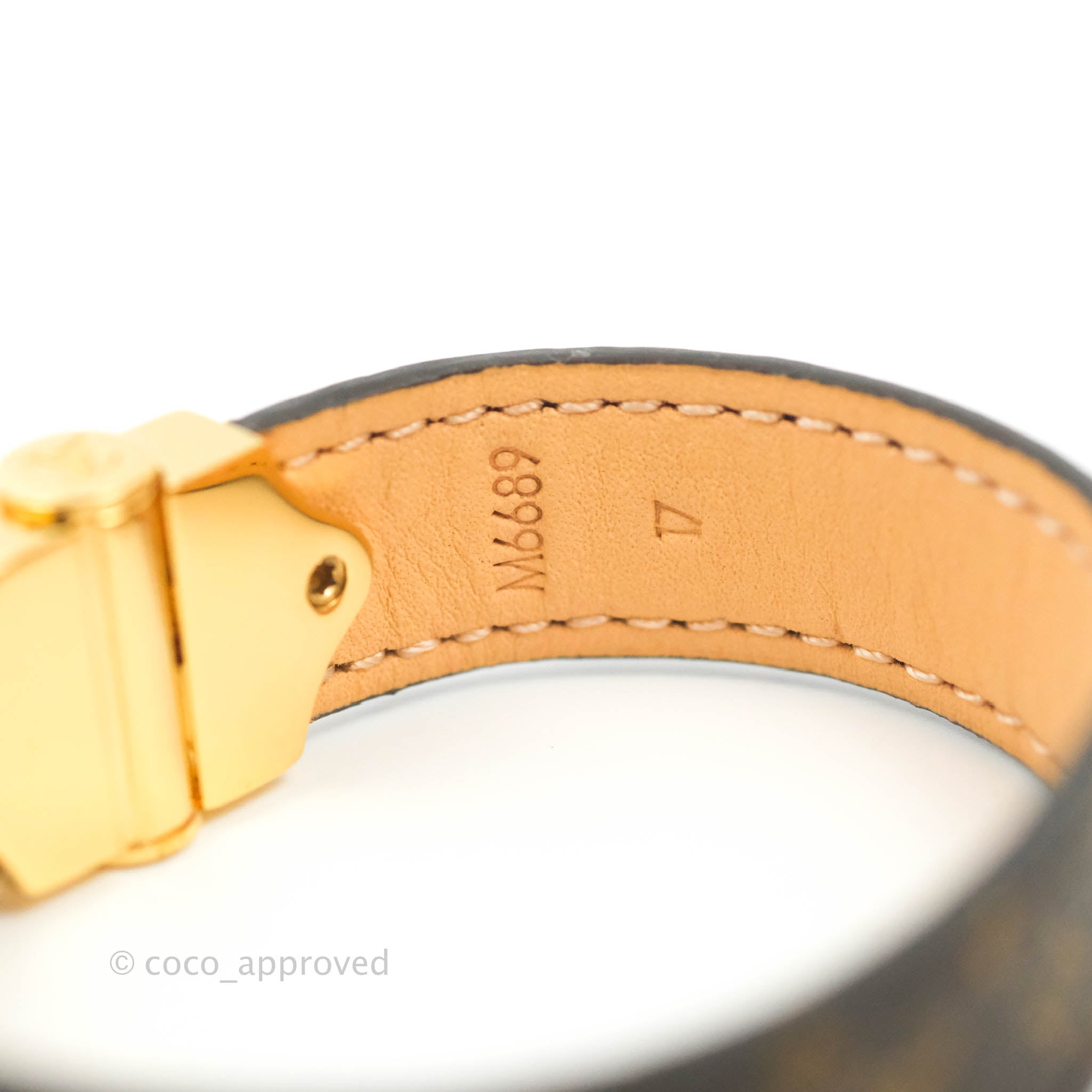 Louis Vuitton Nano Monogram bracelet - Brown, Brass Wrap, Bracelets -  LOU804190