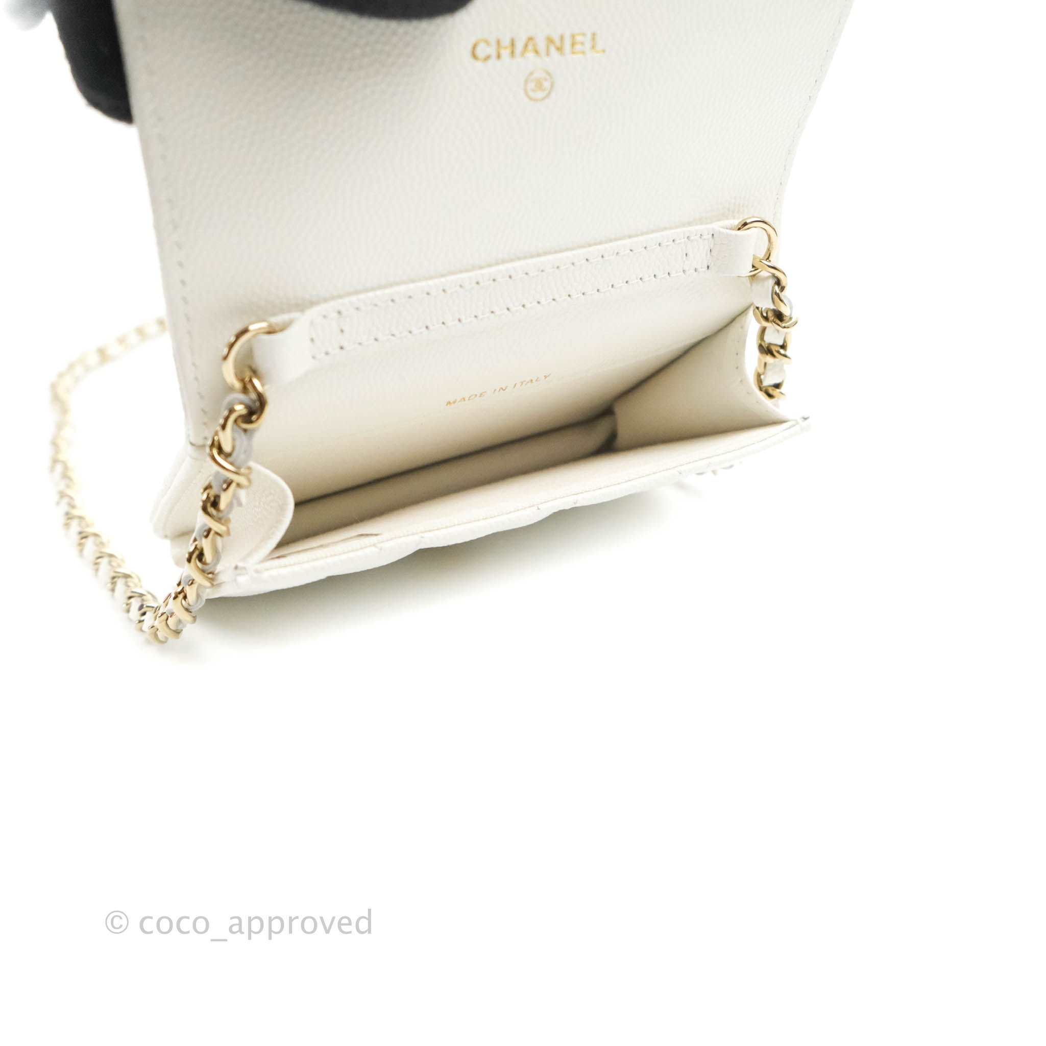 Chanel Wallet on Chain AP3076 B09769 10601, White, One Size