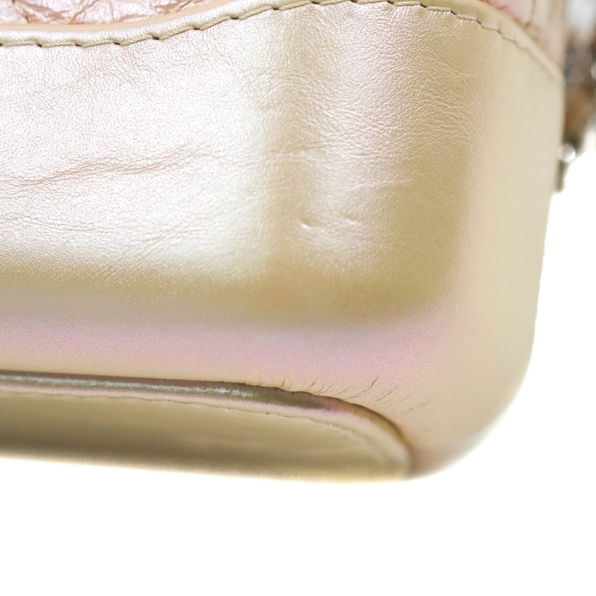 Chanel Small Gabrielle Hobo Iridescent Pink Aged Calfskin Mixed