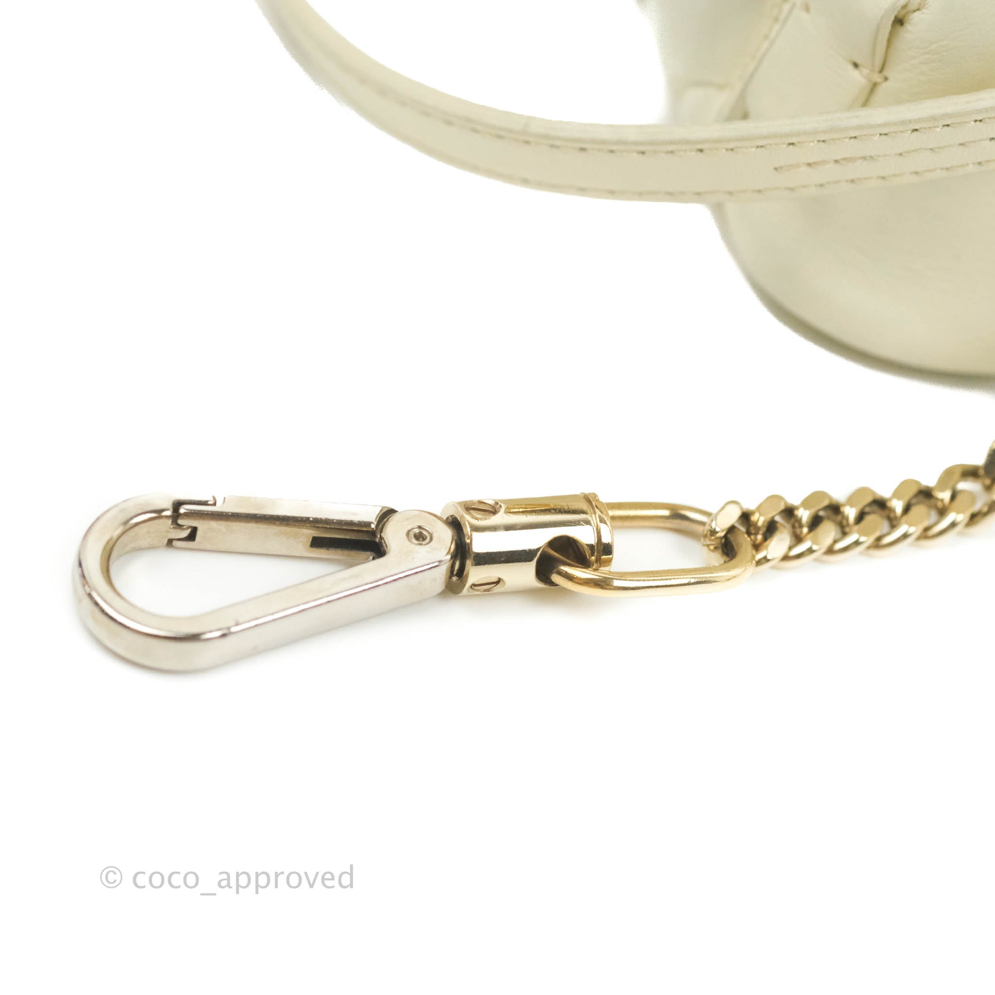 chloe faye mini backpack white Chloé Mini Faye Backpack Ivory White Calfskin – Coco Approved Studio